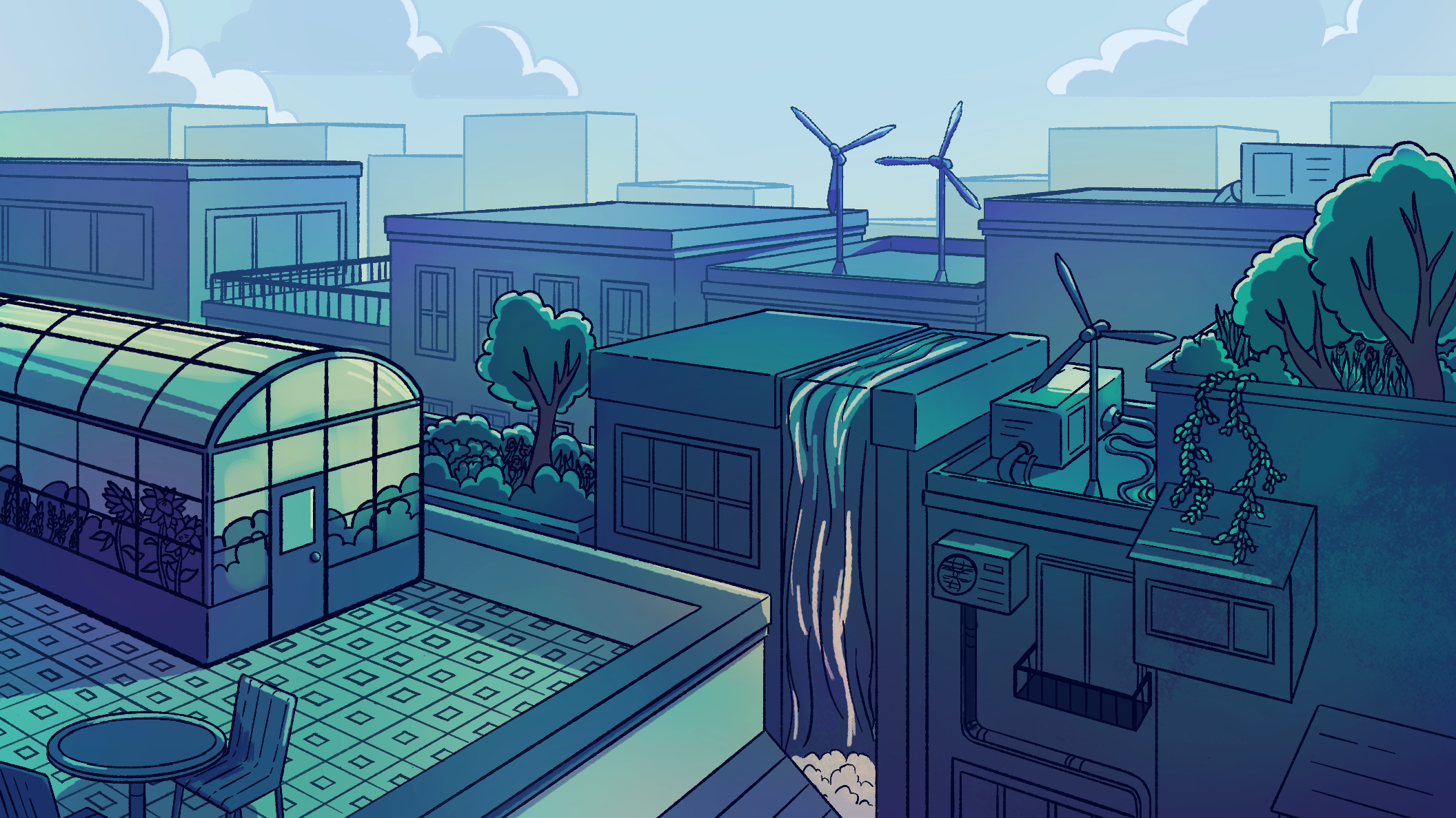 City Environment - digital illustration