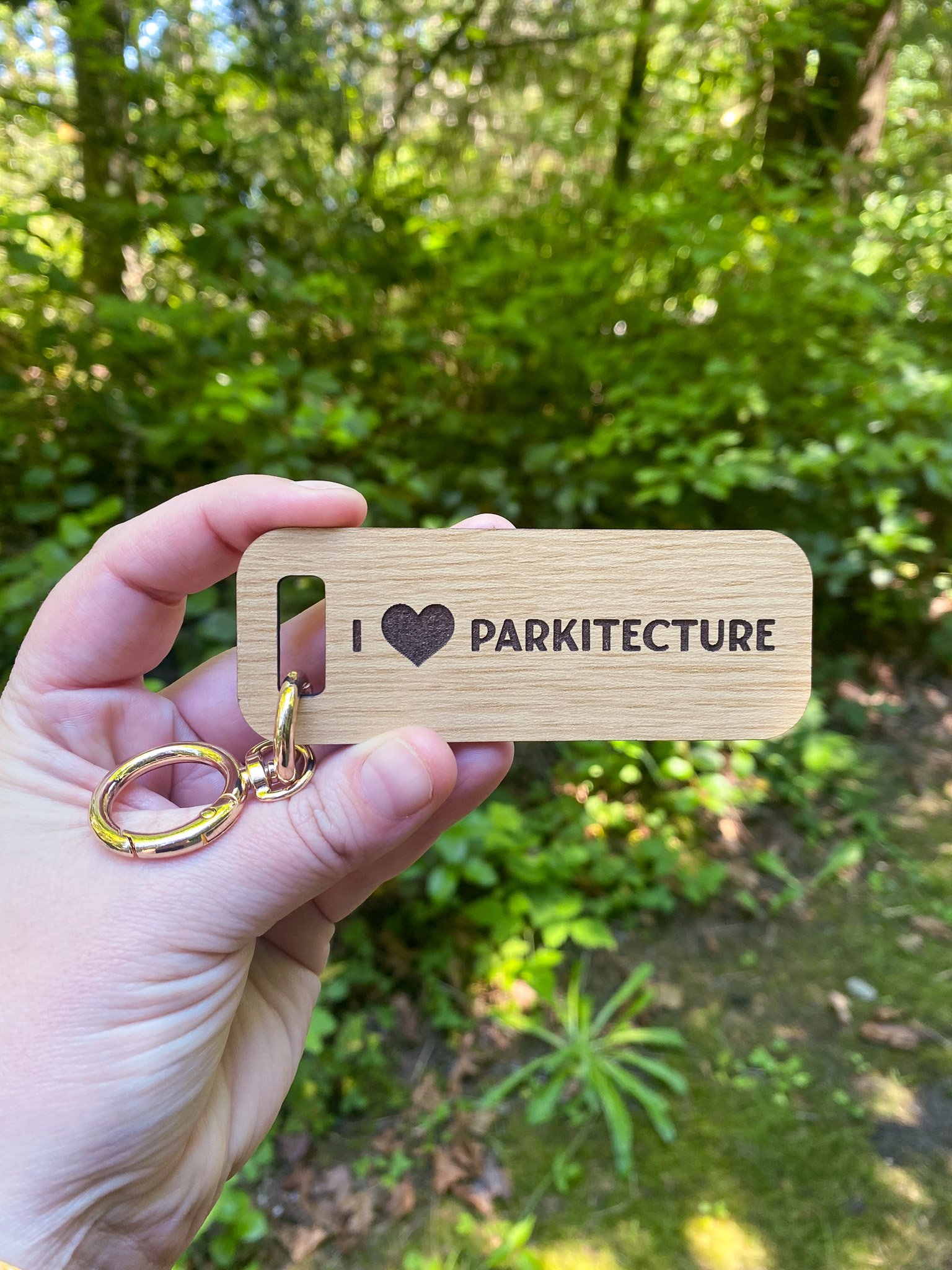 Parkitecture - I love National Parks - Custom Keychain
