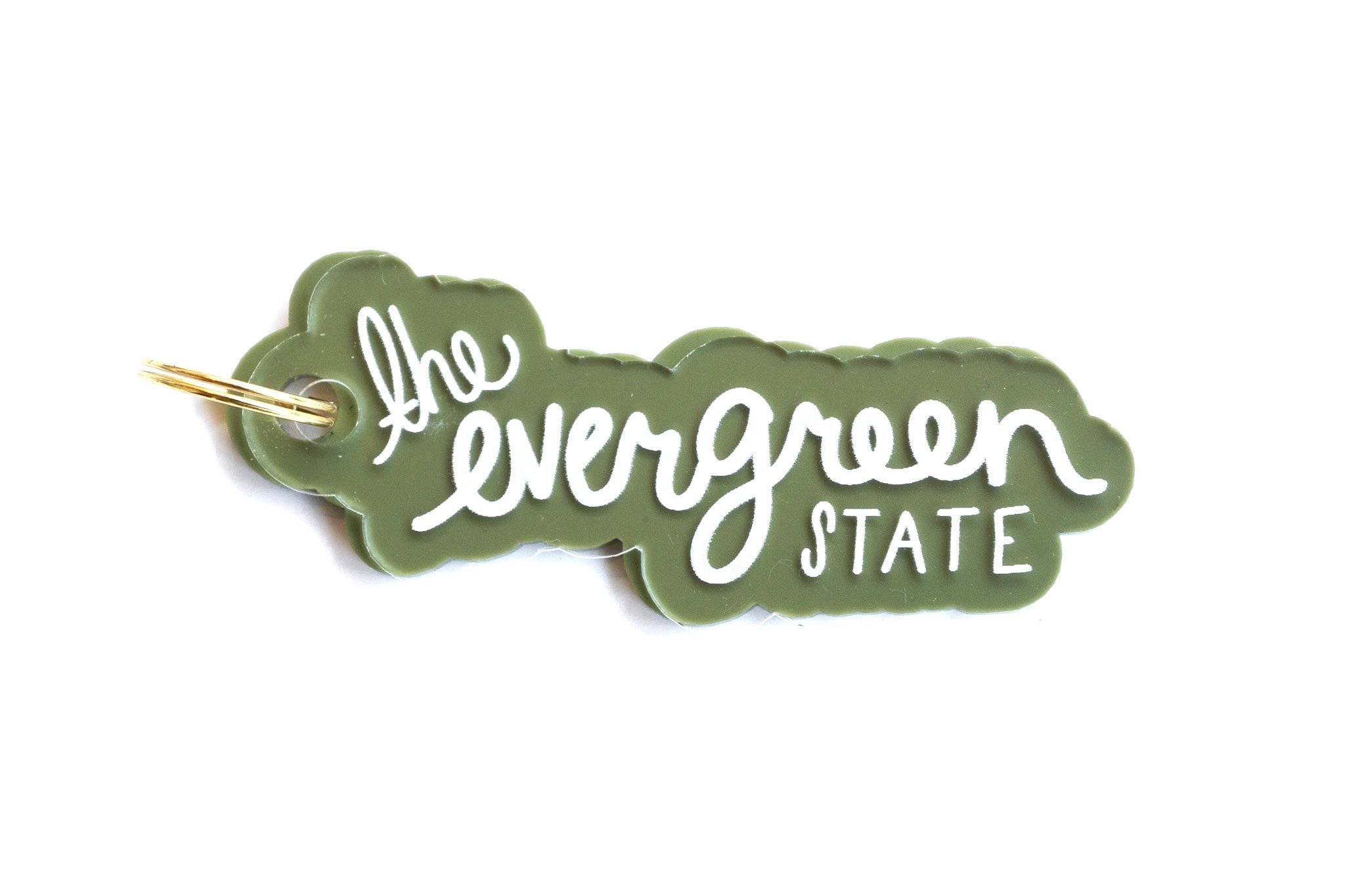 Washington State - The Evergreen State - Acrylic Keychain