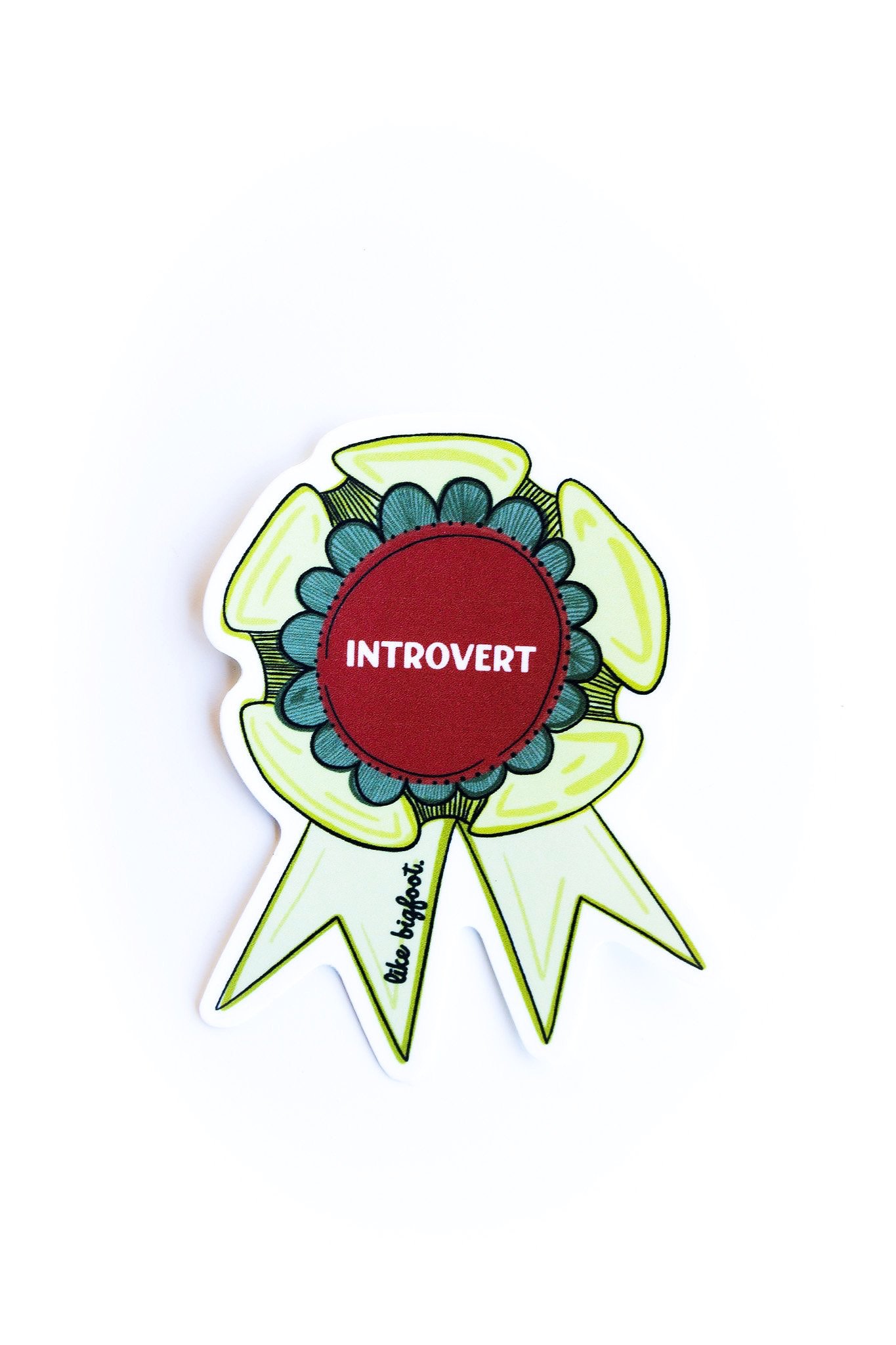 Funny Introvert Bigfoot Sticker