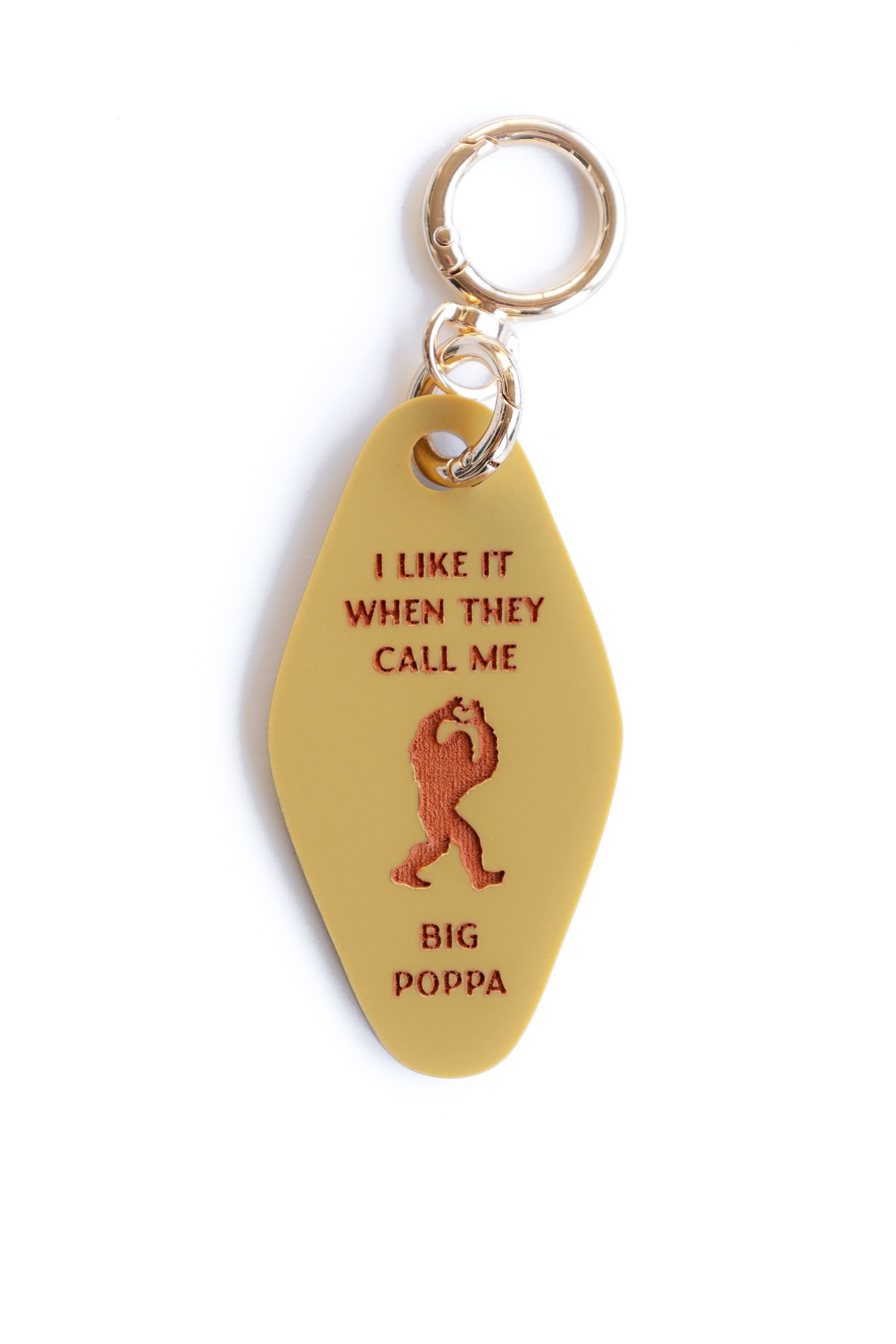 Funny Bigfoot Keychain - Notorious B.I.G. - I like it when they call me Big Poppa