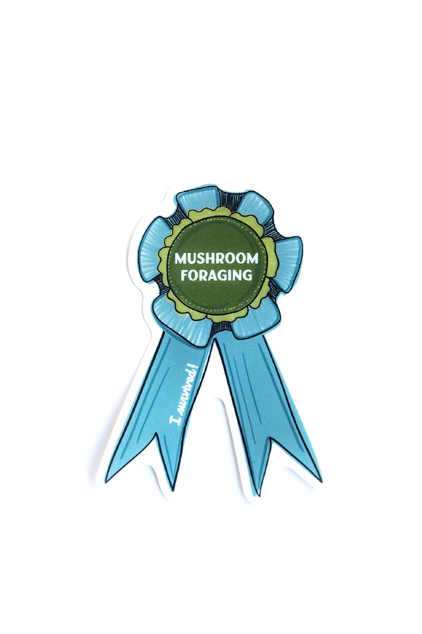 Funny Mushroom Foraging Sticker