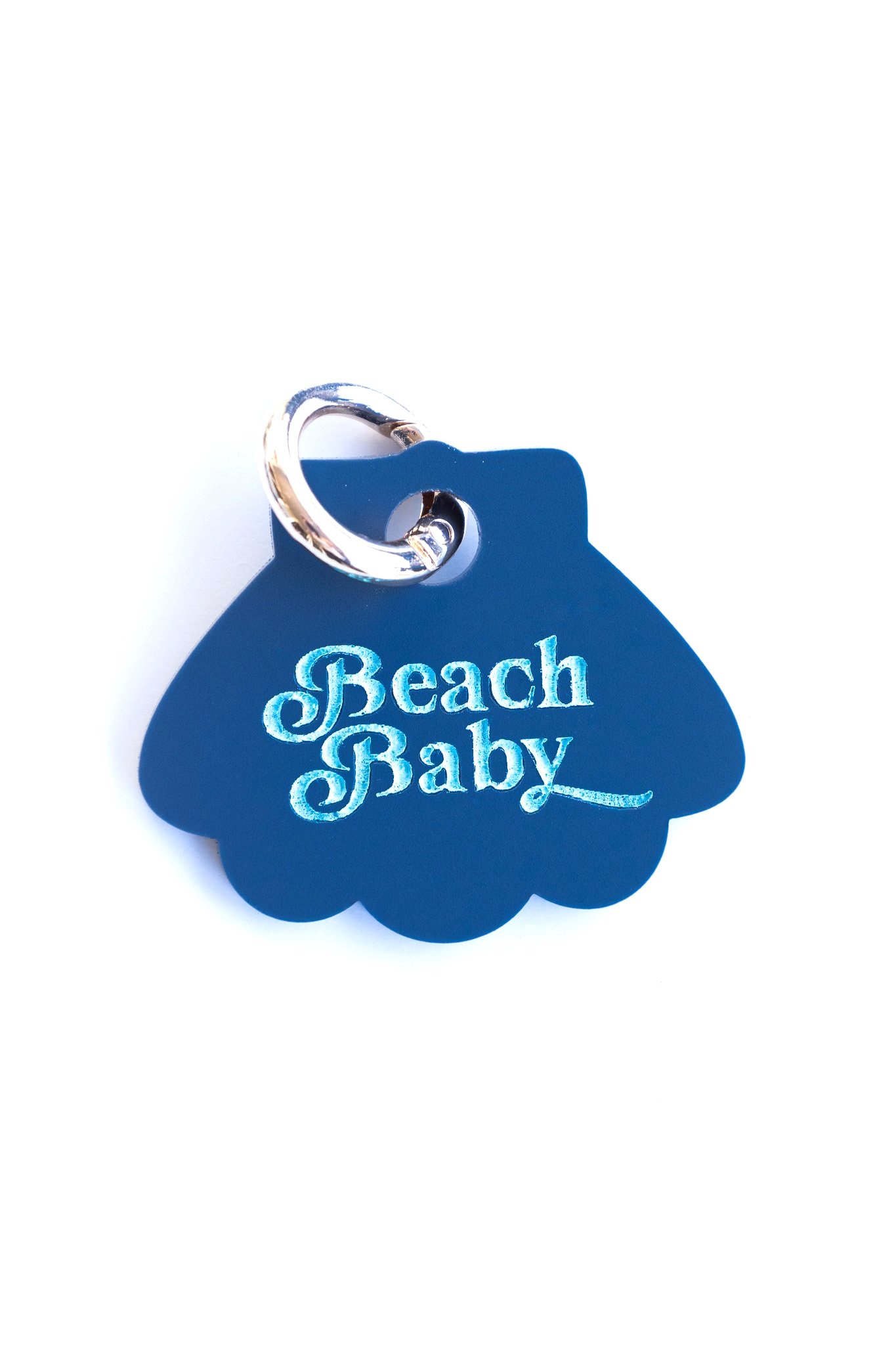 Beach Baby Seashell-Shaped Custom Dog Tag