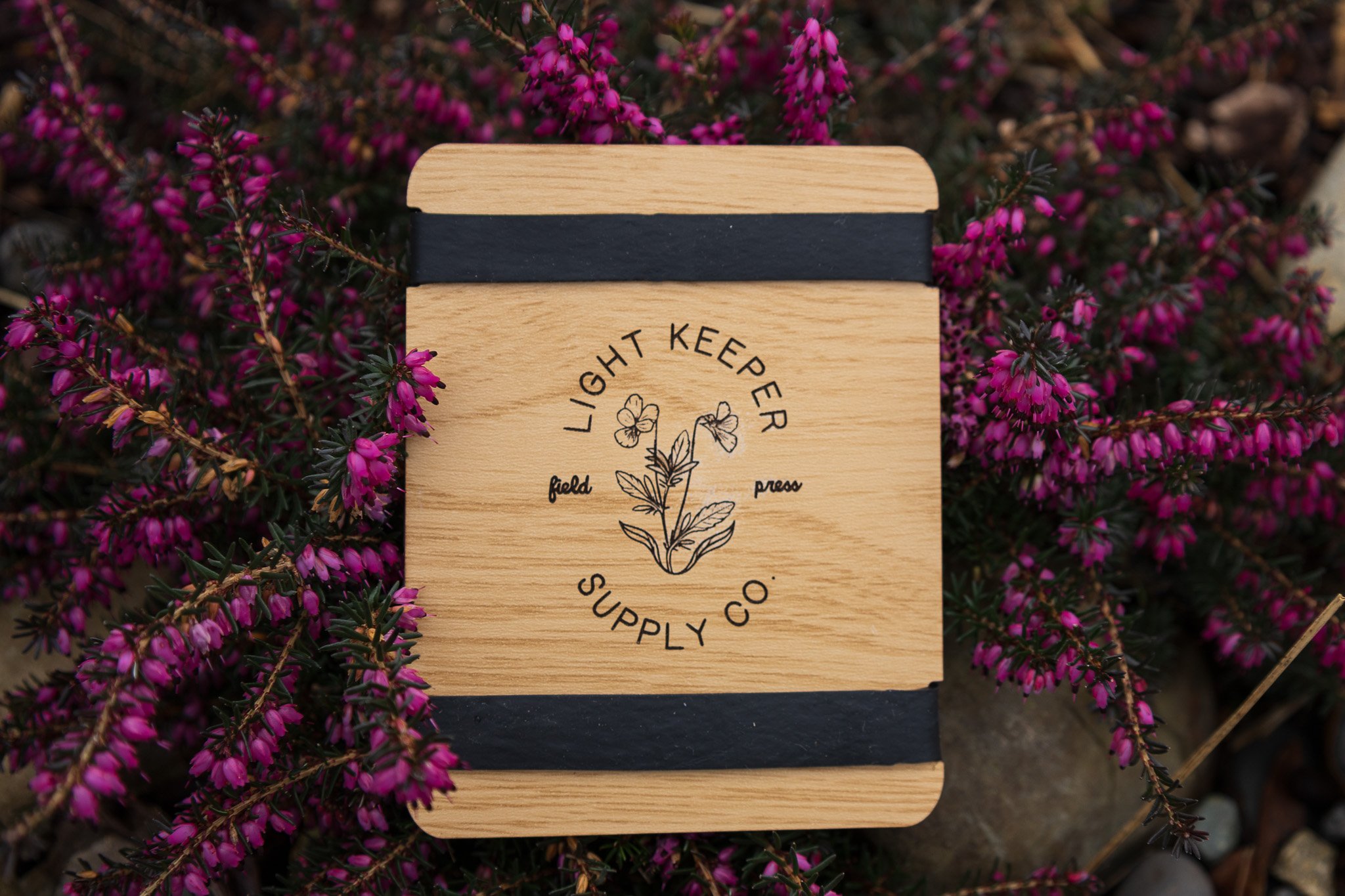 backpacking flower press in heather