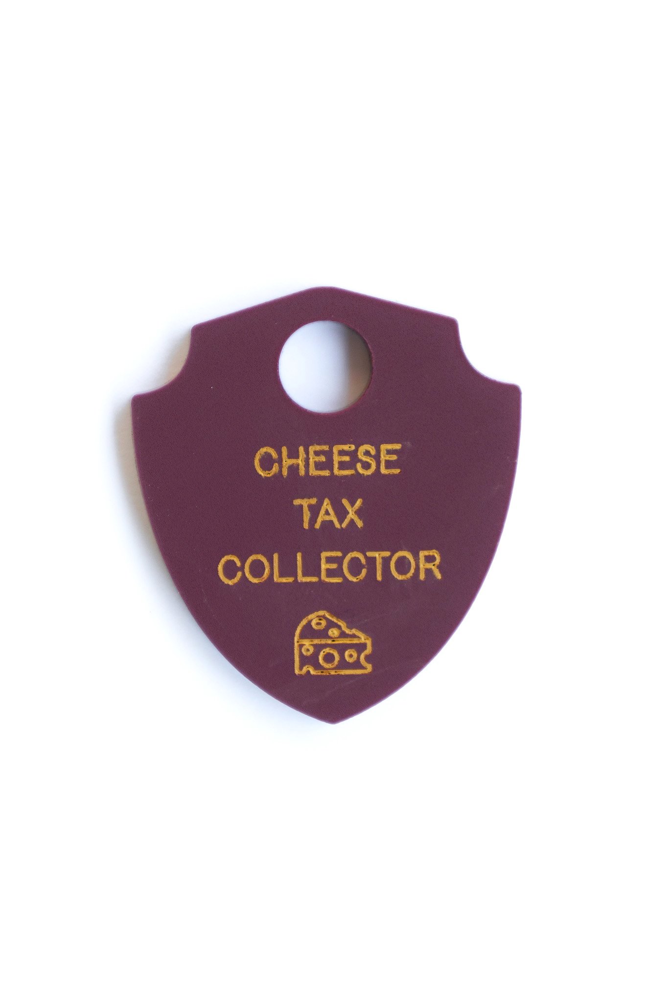 Cheese Tax Collector - Custom Dog Tag - Funny Dog Tags