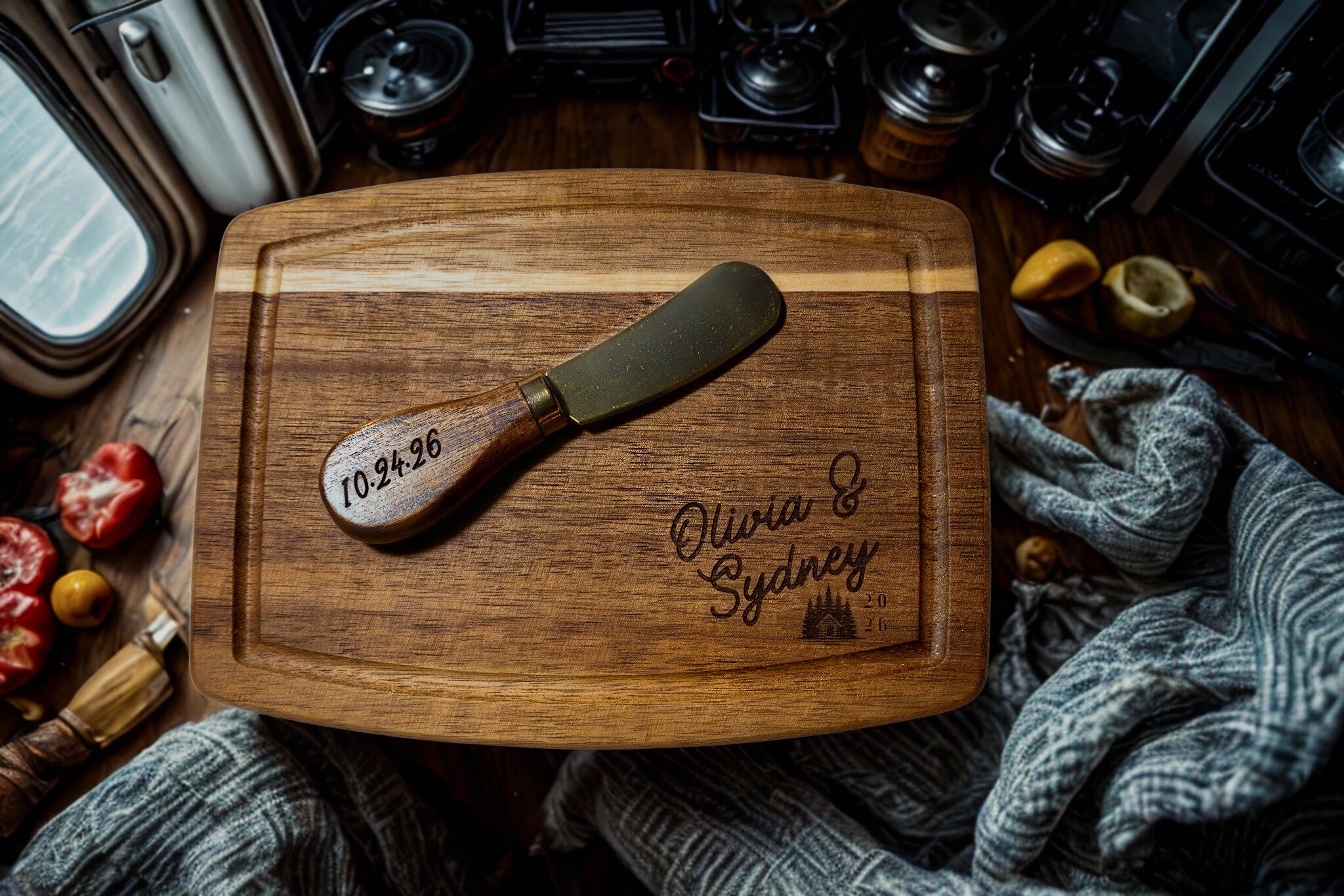 custom engraved camping cutting board