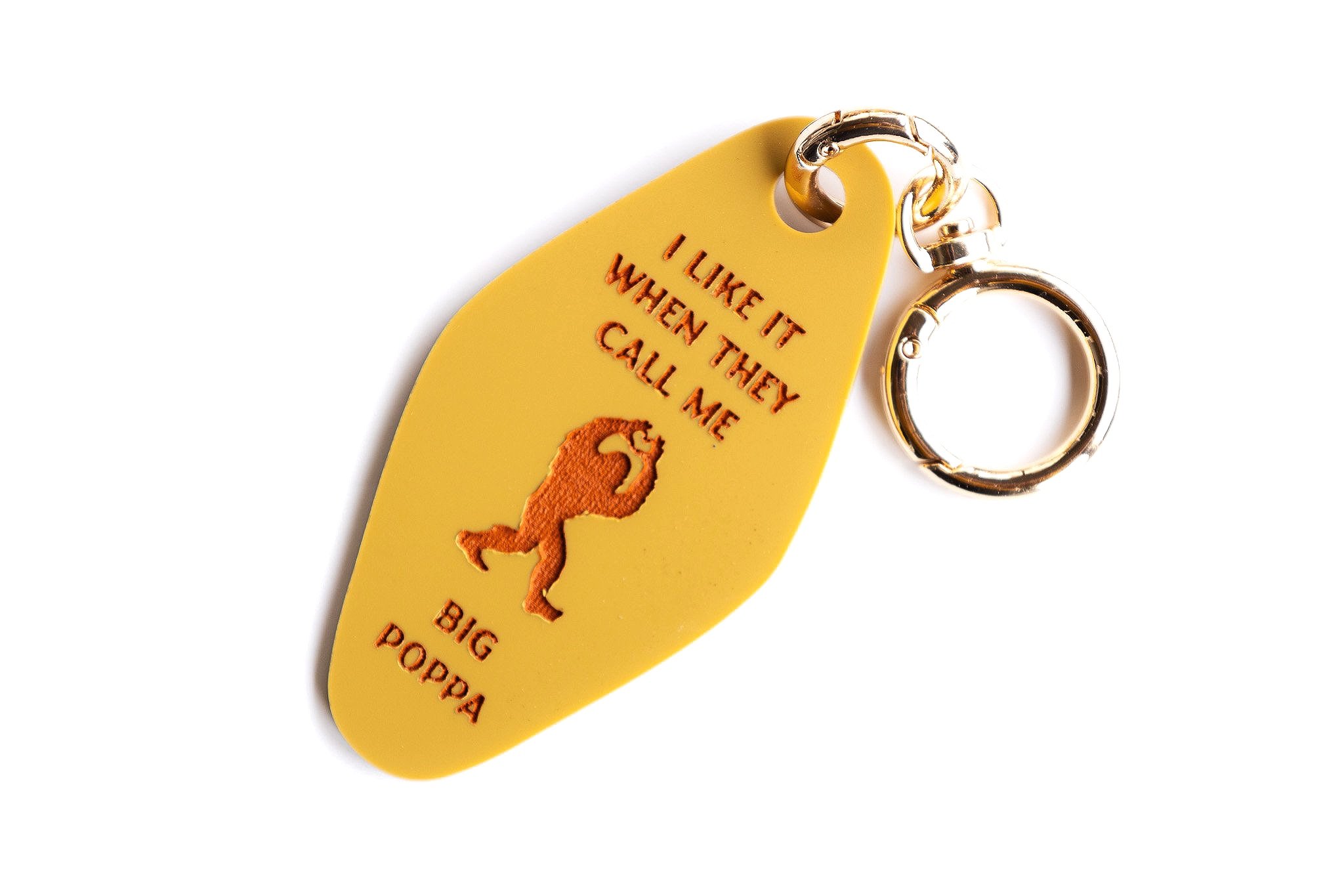 Funny Bigfoot Keychain - Notorious B.I.G. - I like it when they call me Big Poppa (Copy)