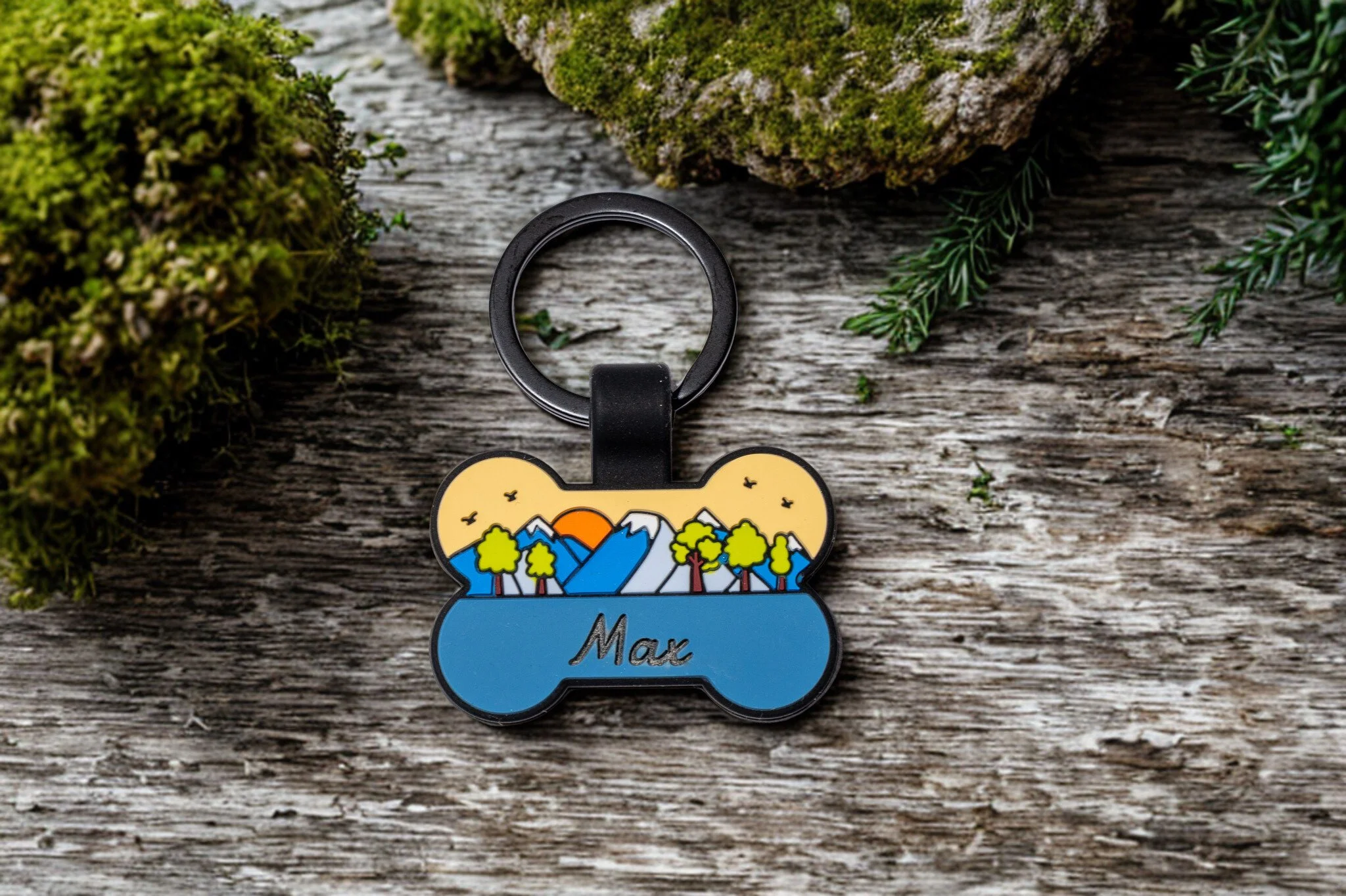 Silicone Dog Tag- PNW Design 2 - Max