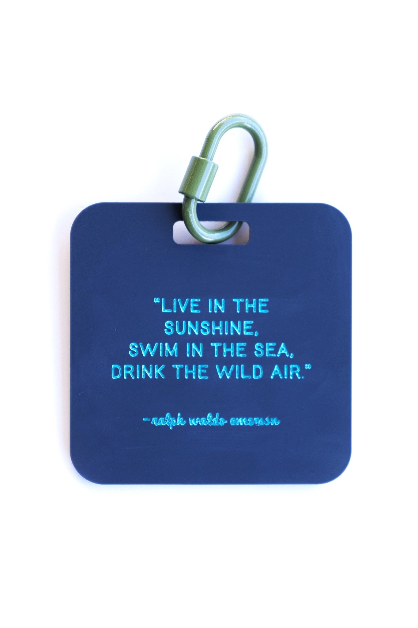 Emerson Quote Bag Tag - Customizable