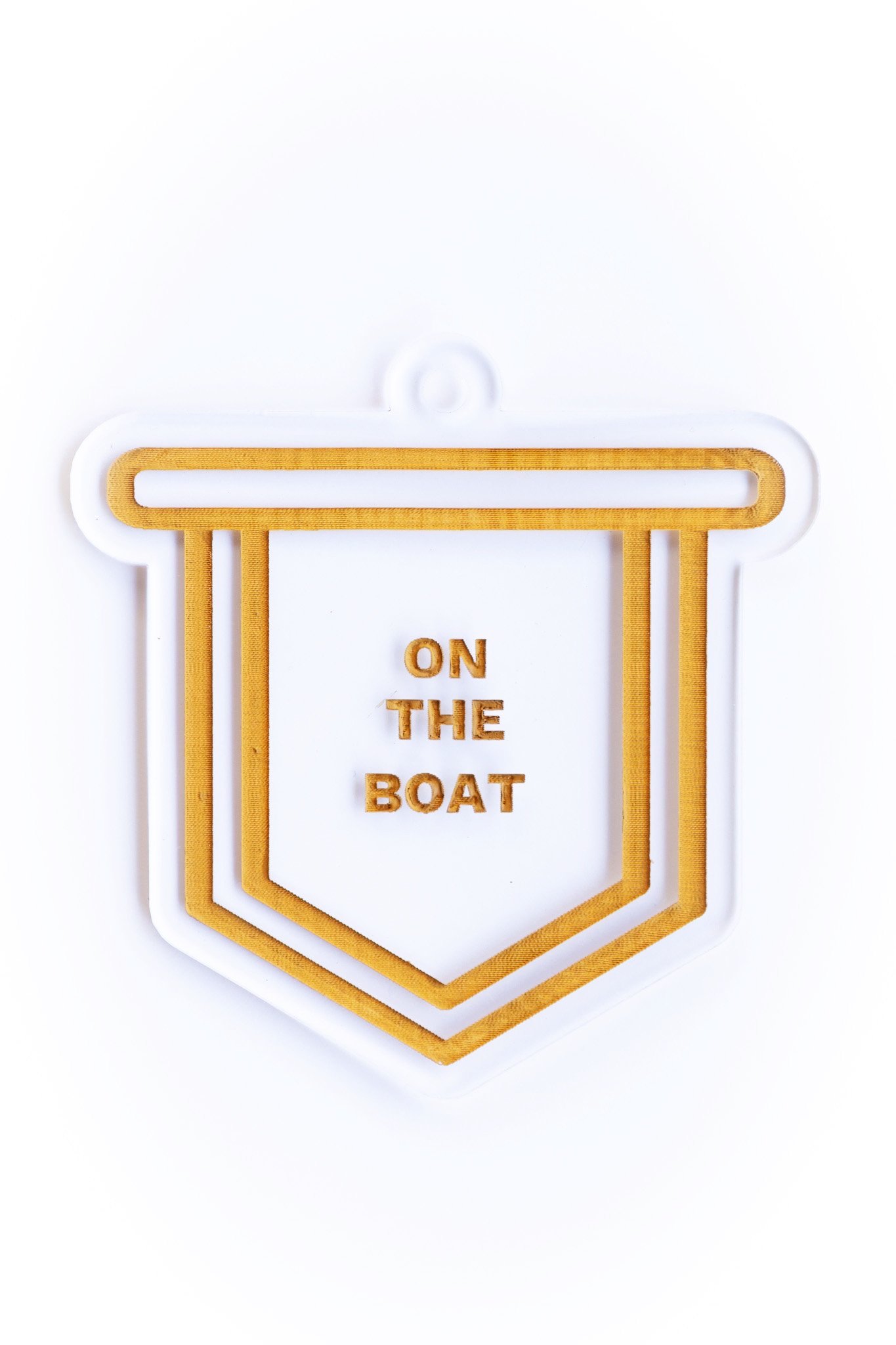 Mini Sign - On the Boat - For Cabins, Homes, & Base Camps (Copy)