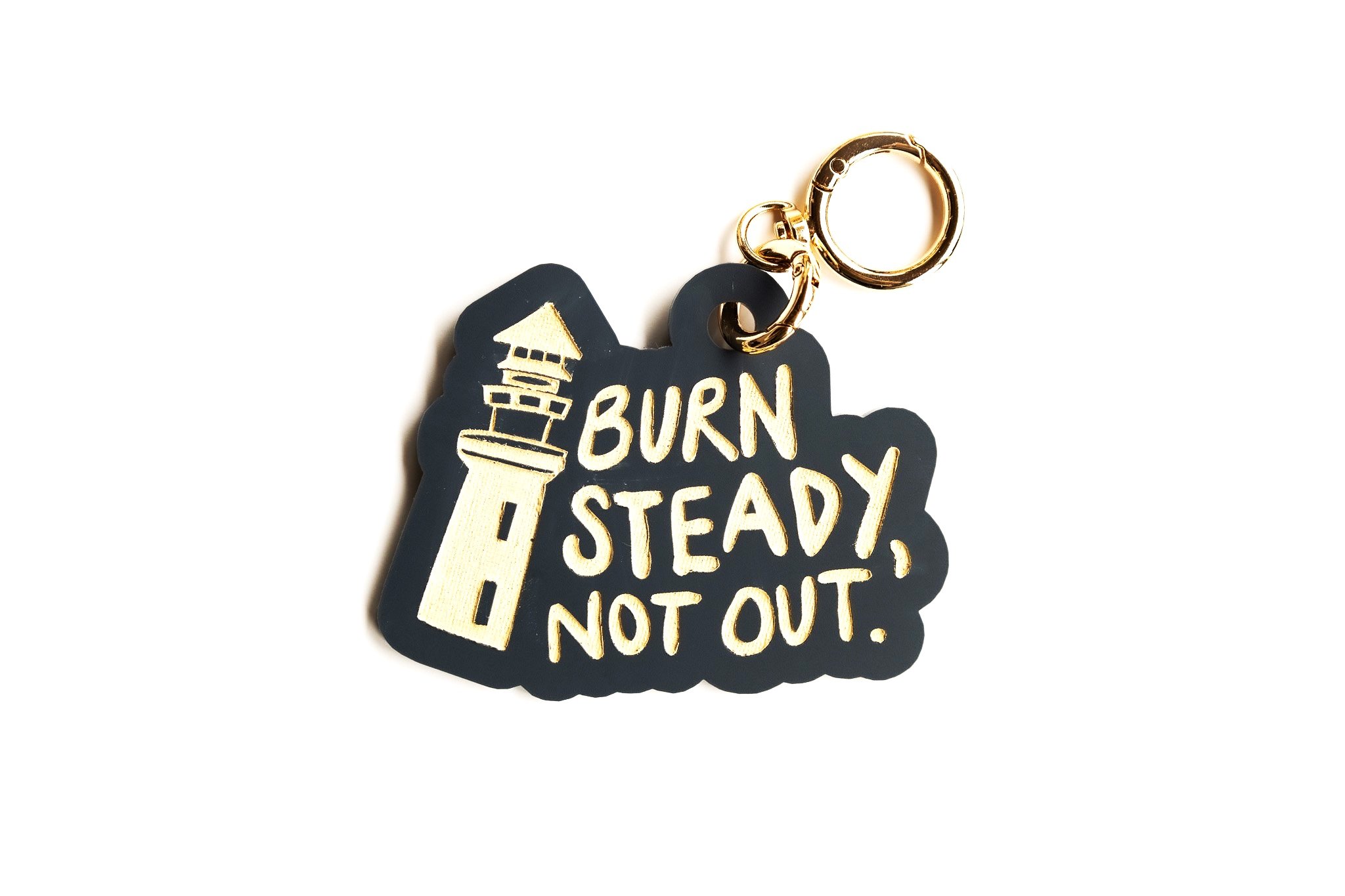 Burn Brightly, Not Out - Lighthouse Bag Charm