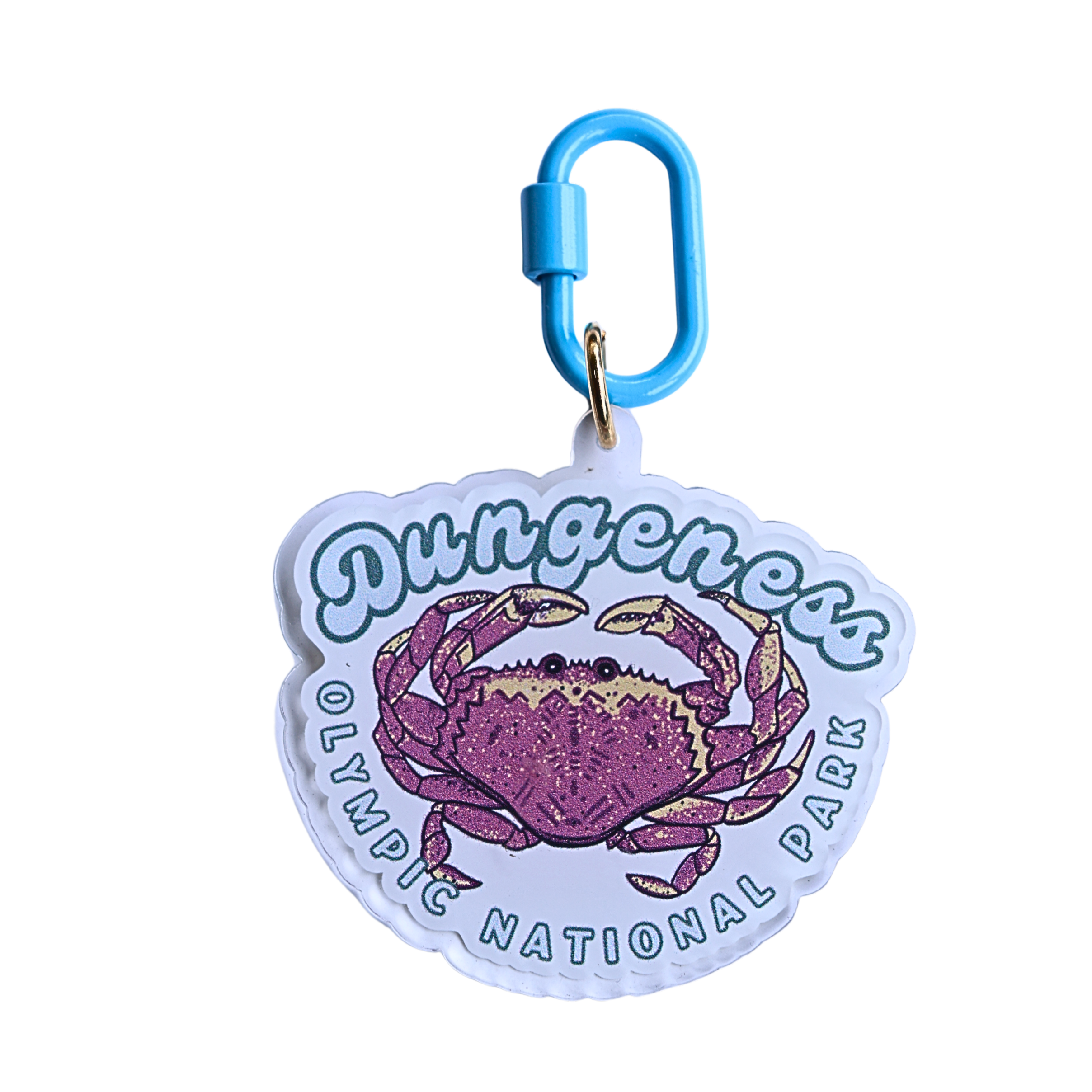 Dungeness Crab Illustrated Keychain
