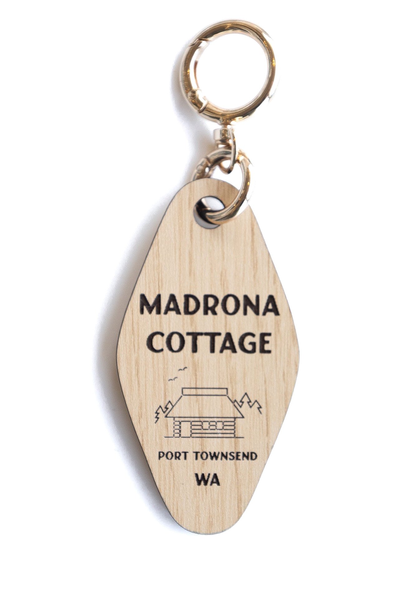 Custom Cottage Keychain - Engraved with your Cabin, Cottage, Camper, or Home