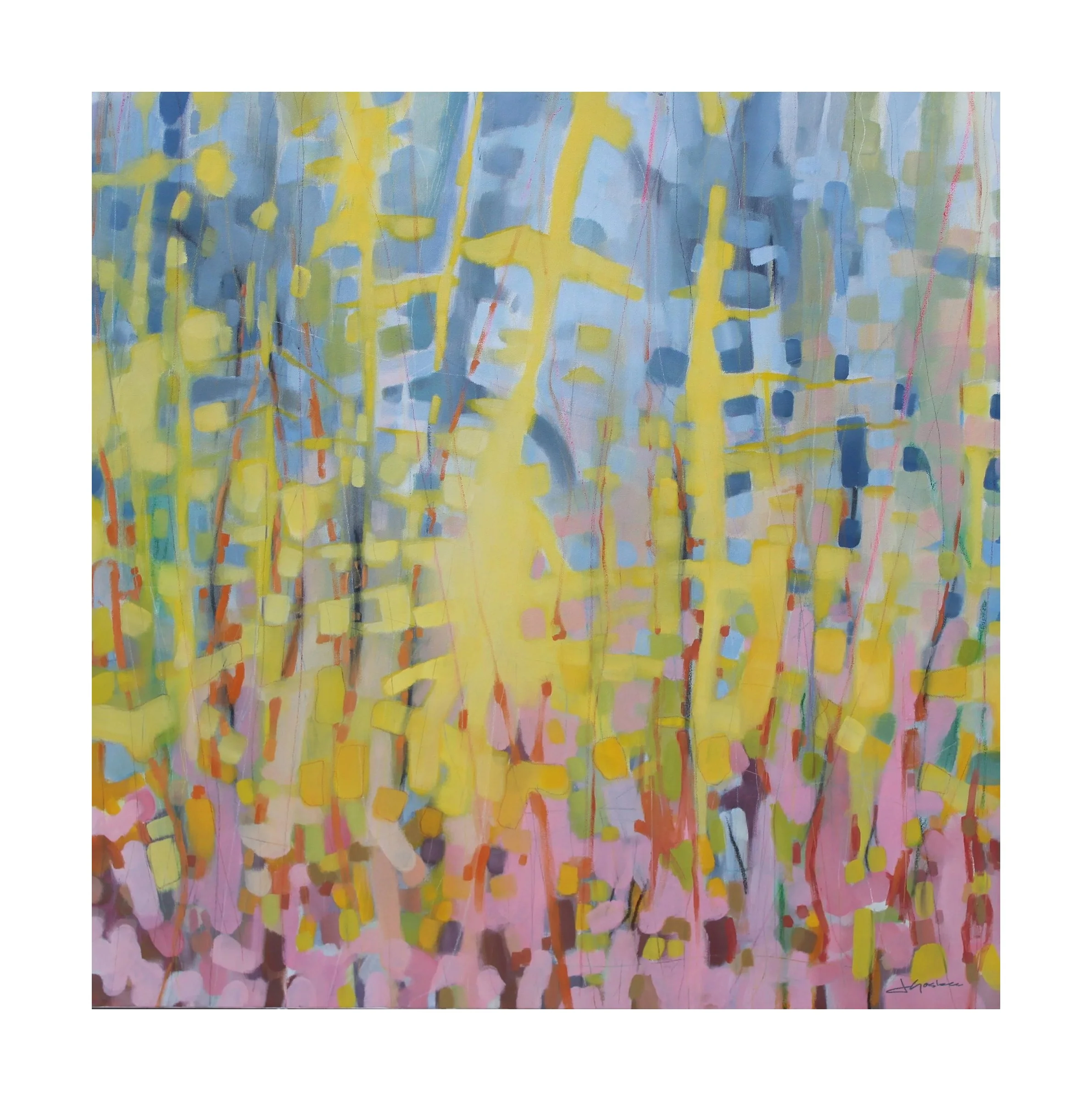 SOLD 
 Sunburst , 2023 
Oil on canvas 
 36 x 36 x 1.5 inches