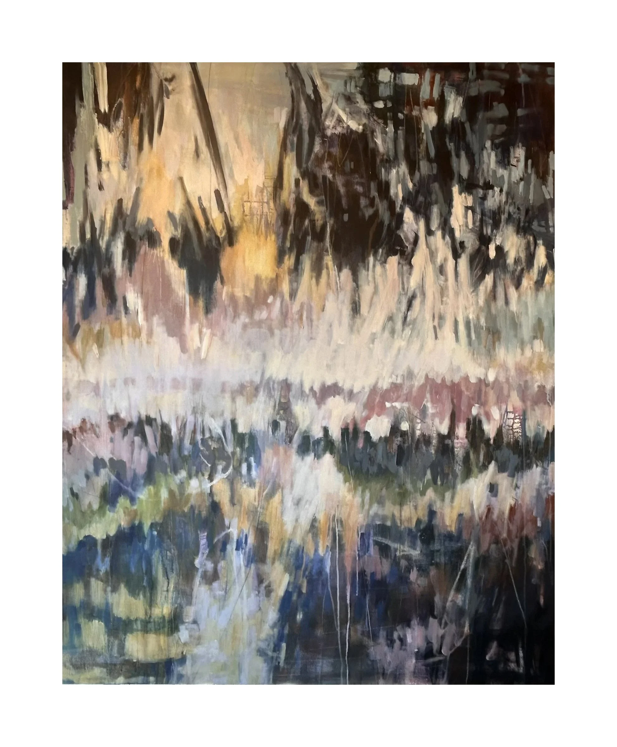  Night Swim , 2026 
Acrylic and mixed media on canvas 
60 x 48 x 1.5 inches