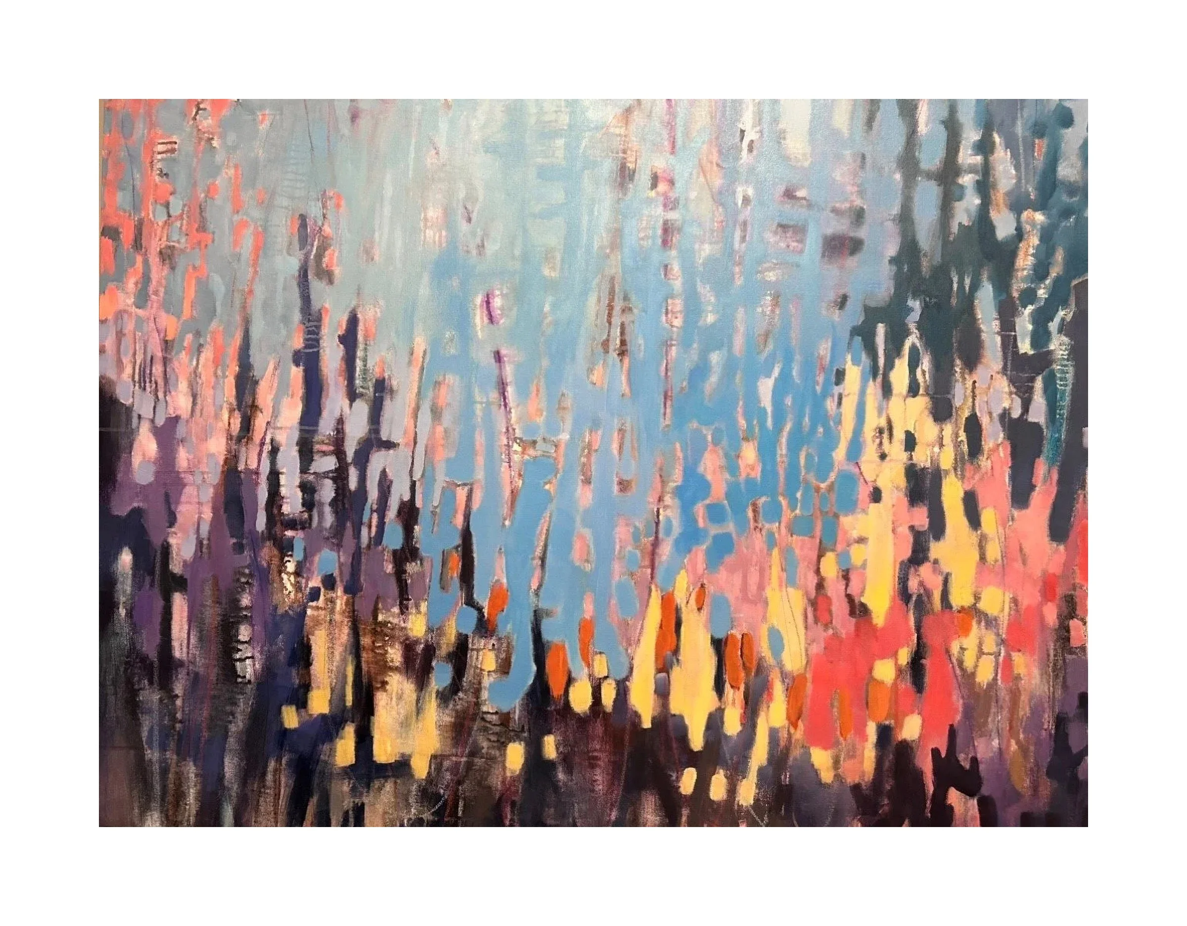 SOLD 
 May Wedding , 2023 
Acrylic and mixed media on canvas 
 36 x 48 x 1.5 inches