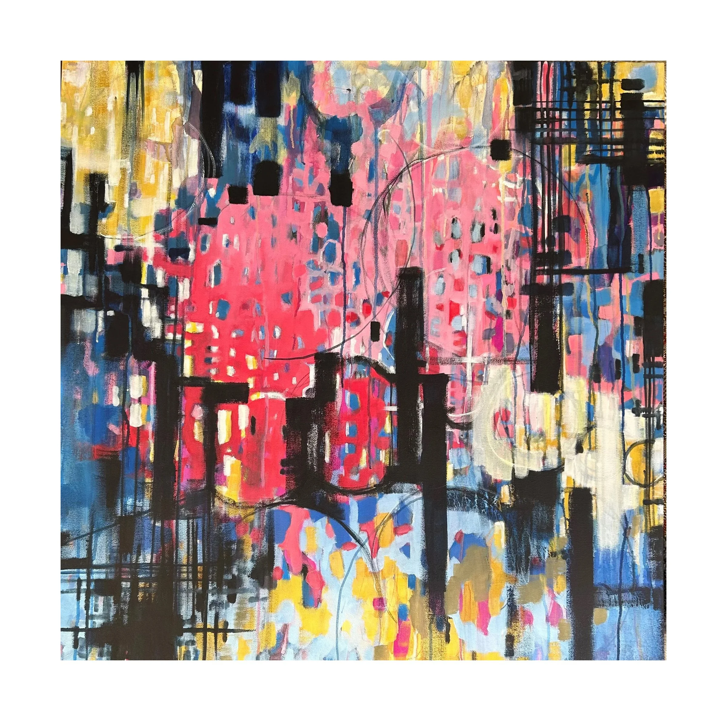 SOLD 
 Church Light , 2022 
Acrylic and mixed media on canvas 
 36 x 36 x 1.5 inches