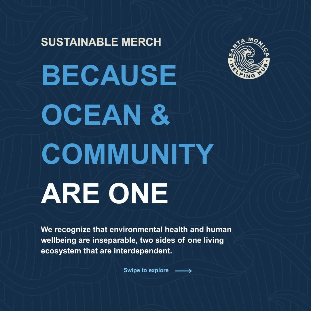 Look Good. Do Good!

Welcome to the official Santa Monica Helping merchandise!

This merch helps us keep the movement going, building community resilience!
Perfect for holiday gifting, or treating yourself. Support your neighbors and ocean!

🌊 &nbsp