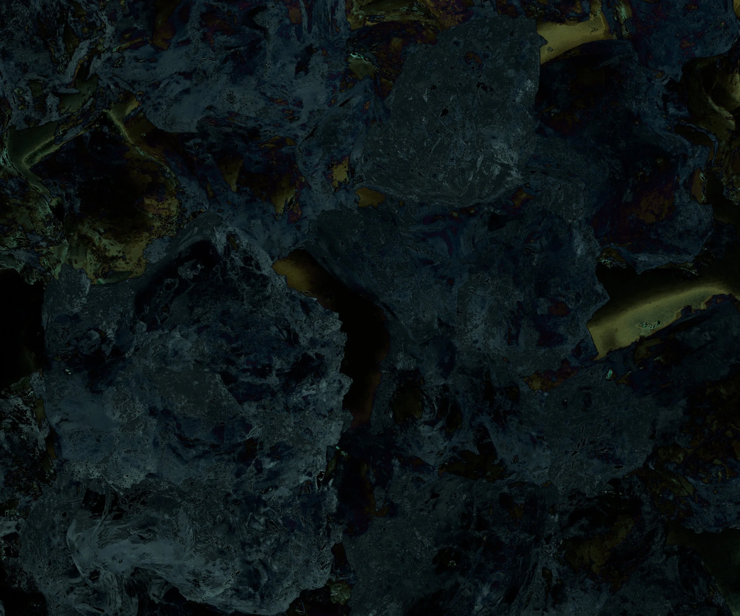 Detail of large-scale still life photograph of petroleum-based substance, exploring photography as a petrotechnology and its material ties to fossil fuels.