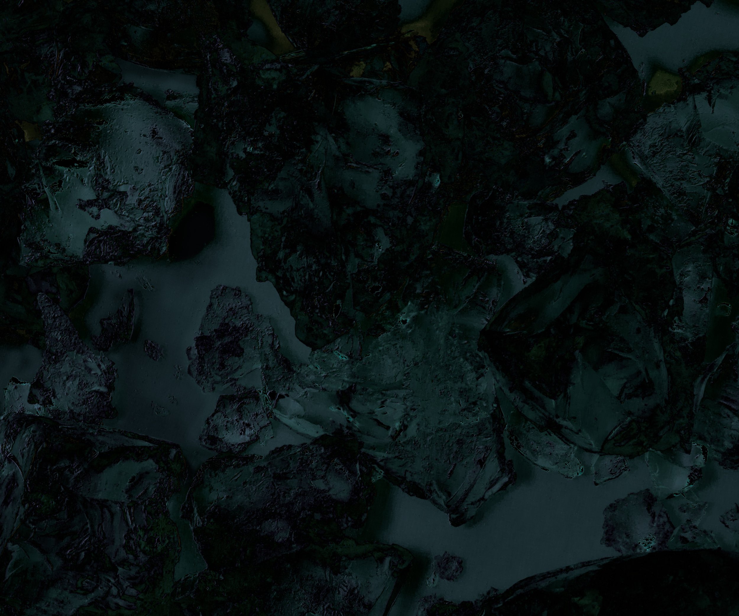 Detail of large-scale still life photograph of petroleum-based substance, exploring photography as a petrotechnology and its material ties to fossil fuels.