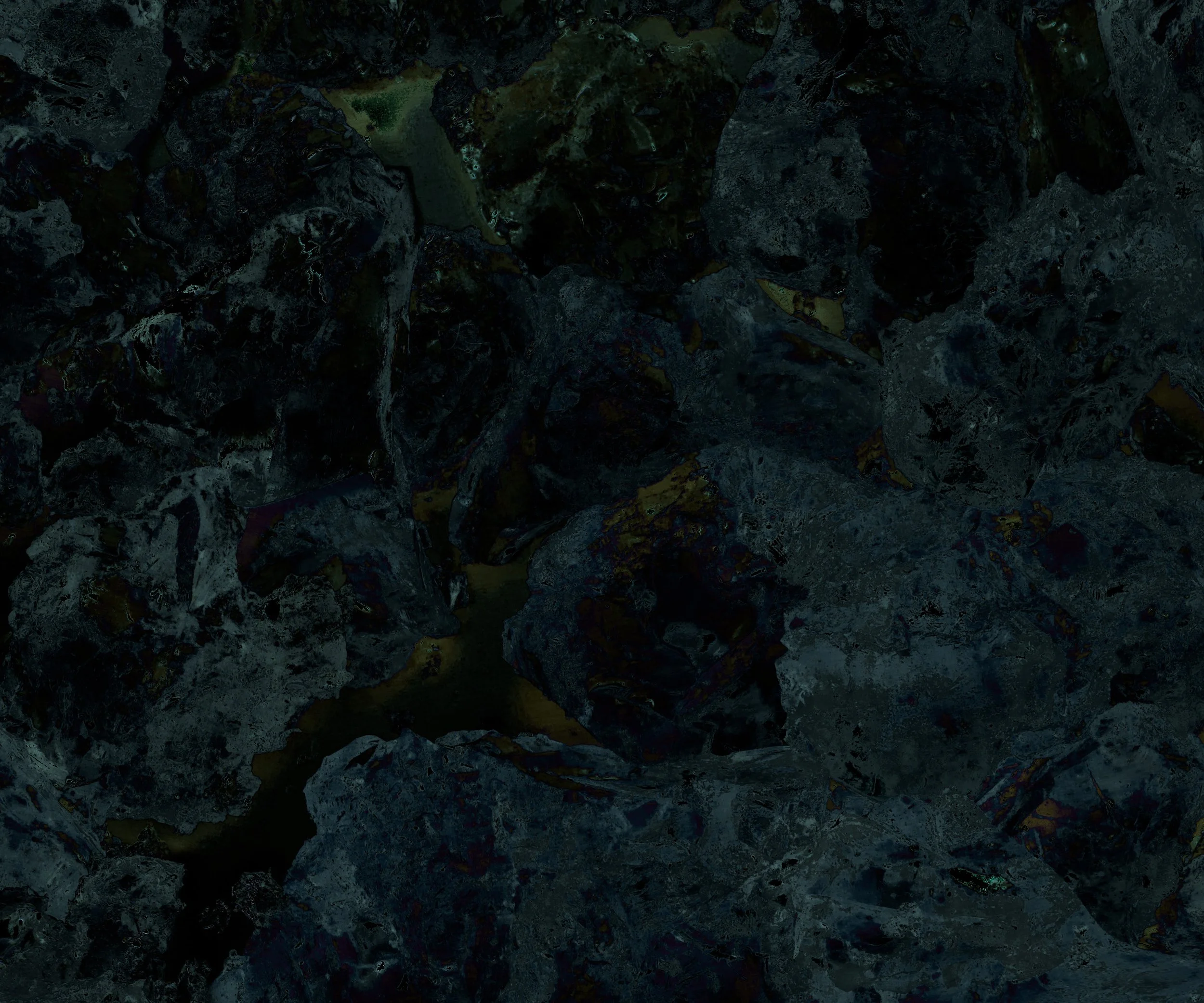 Detail of large-scale still life photograph of petroleum-based substance, exploring photography as a petrotechnology and its material ties to fossil fuels.