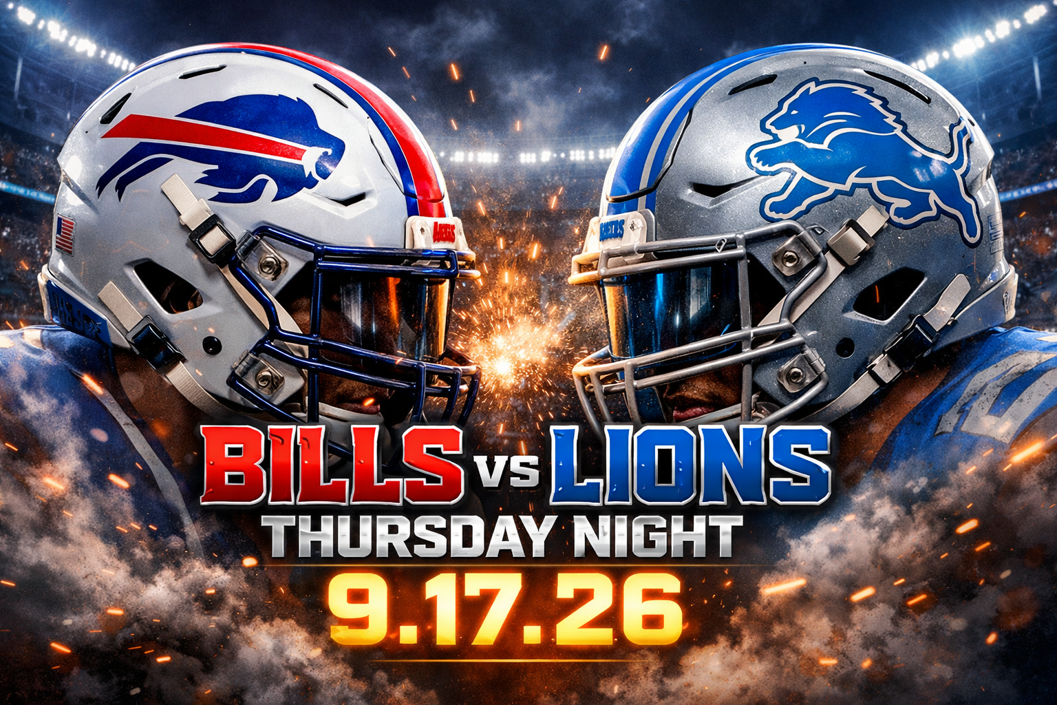 Week 2 (TNF &amp; Home Opener) vs the Detroit Lions