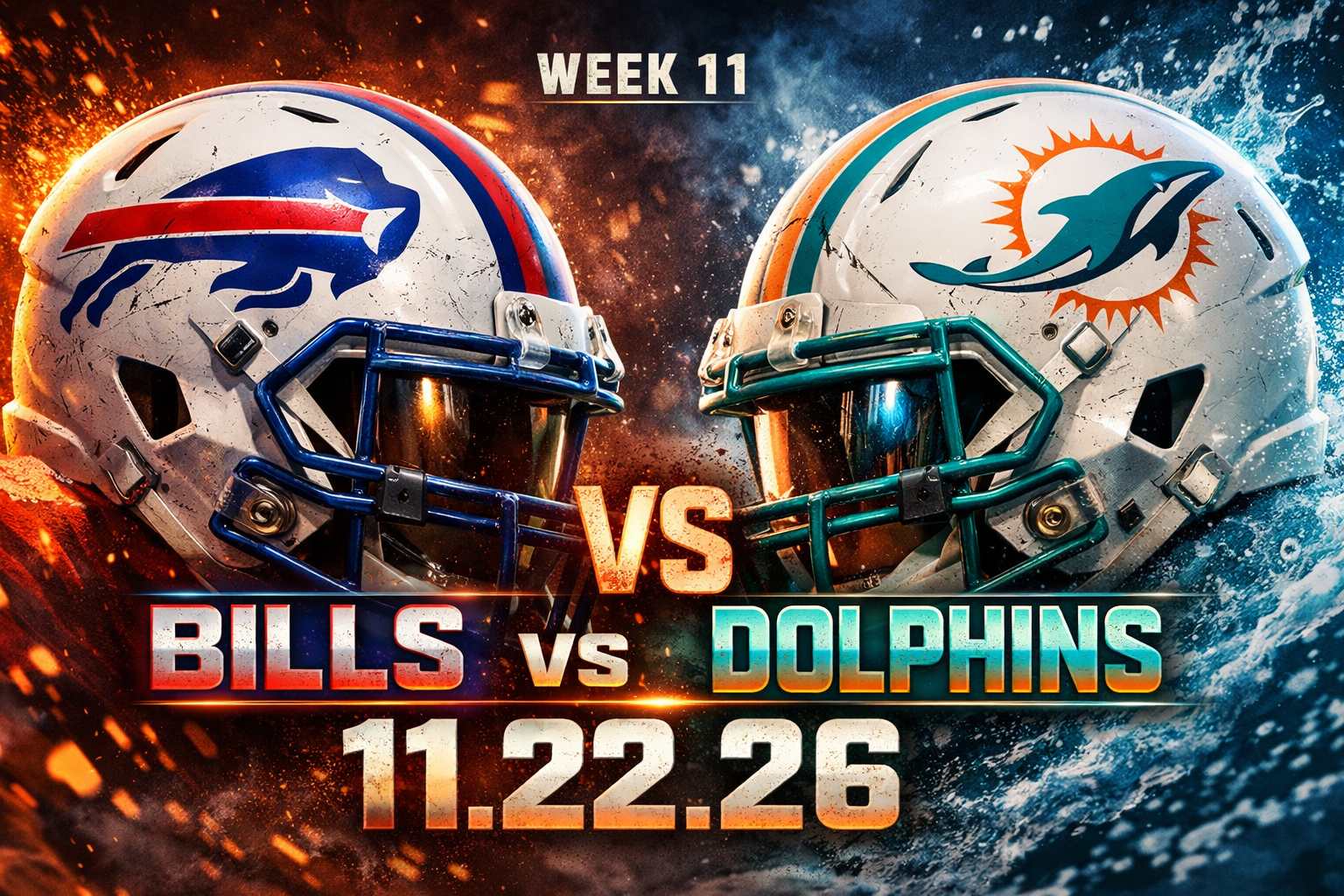 Week 11 vs the Miami Dolphins