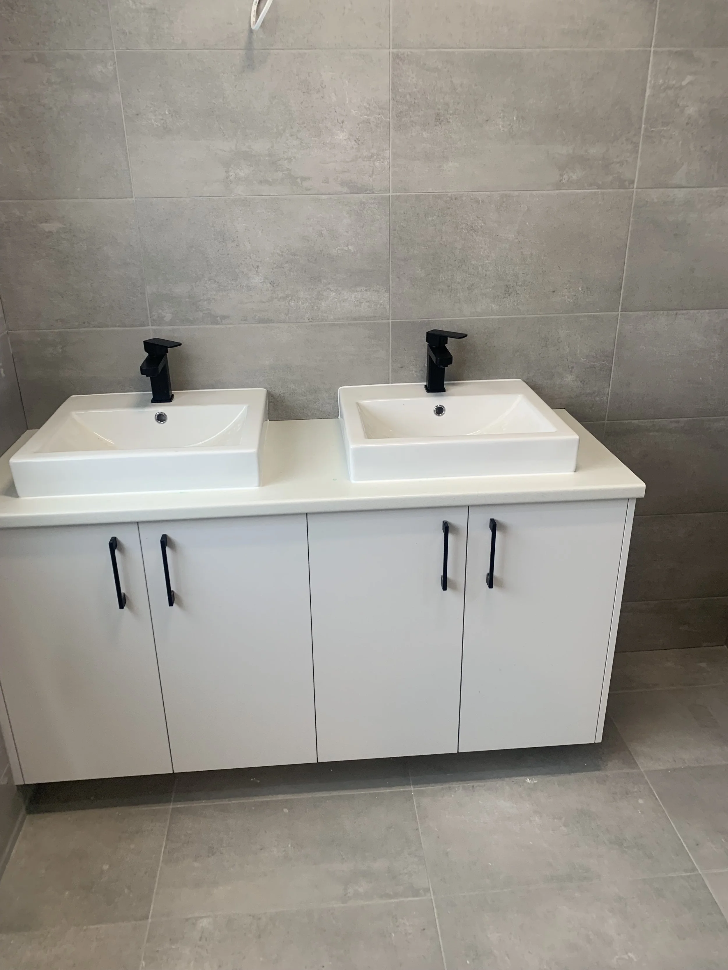 Fit off completed on a bathroom renovation in Wagga