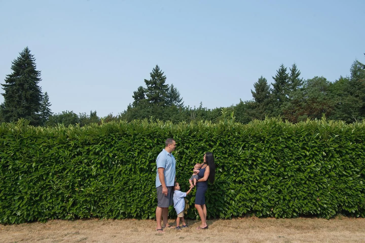 Tricia &amp; Haven&rsquo;s Family Session ⁣
⁣
You can&rsquo;t tell but we were shooting in over 90 degree heat here! ☀️ They were troopers though.⁣
⁣
Pro tip for parents: there is an amazing wooden castle playground here (not pictured). My 2 year old
