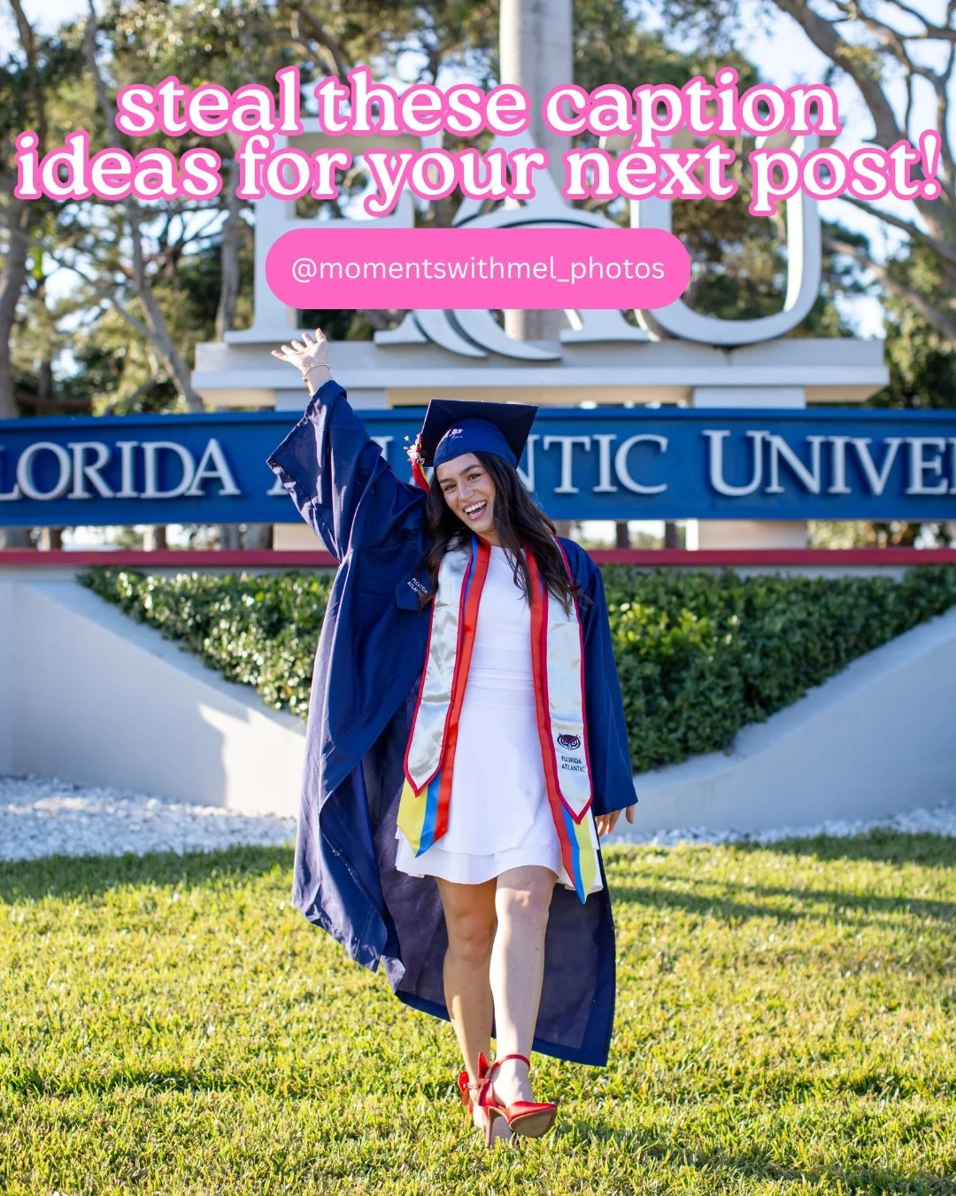 ➡️SWIPE for some graduation caption inspo!

I take my captions pretty seriously and I&rsquo;ve been scouring the internet (aka chat) for some funny ones that aren&rsquo;t so millennial coded 🤣 would you use these? What else am I missing?! @floridaat