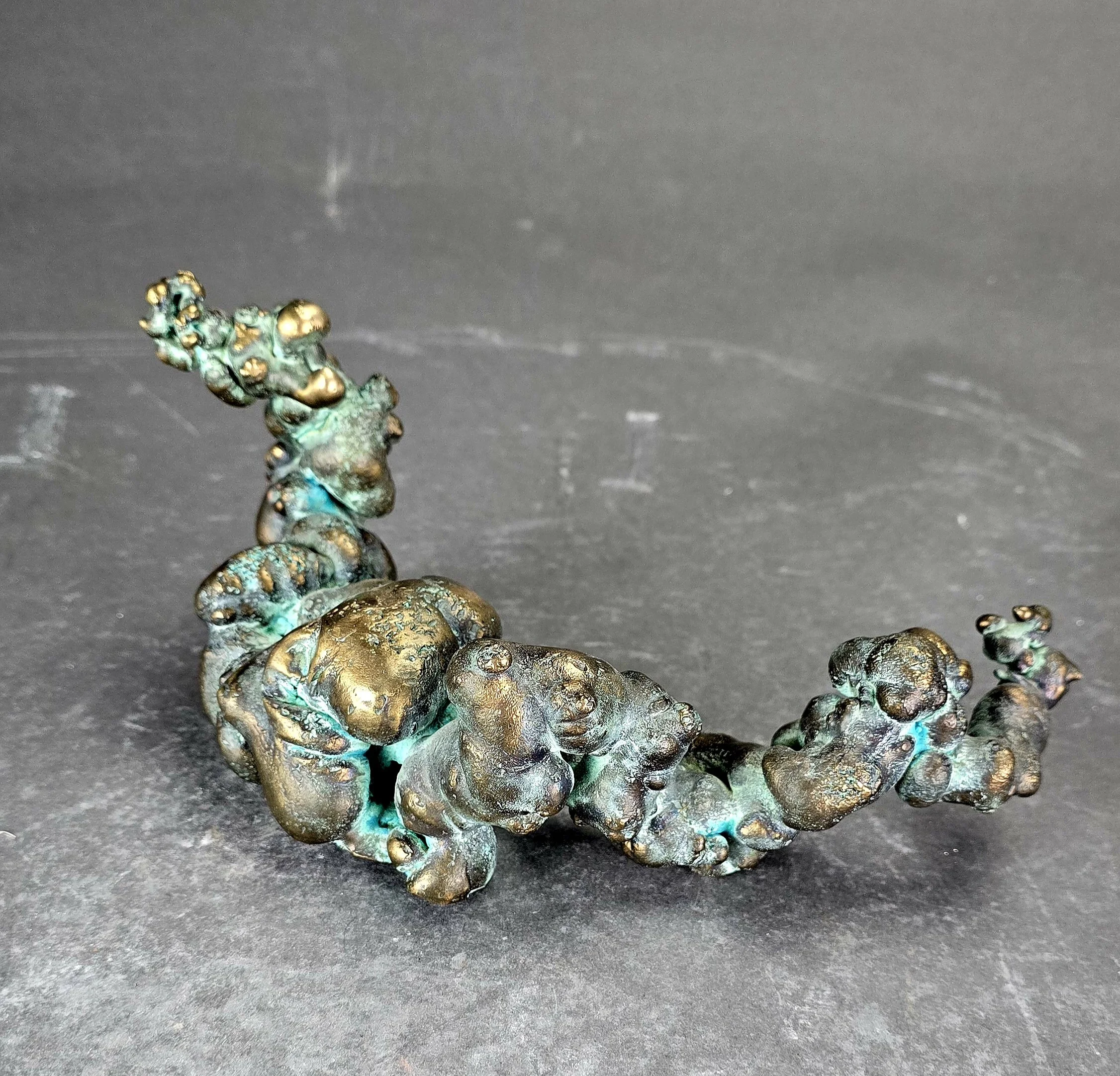 Cloud Formation. Bronze abstract