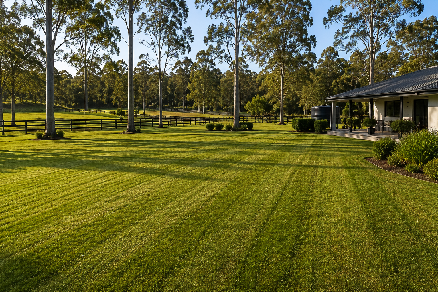 Acreage mowing and lawn maintenance for a large property in North Brisbane