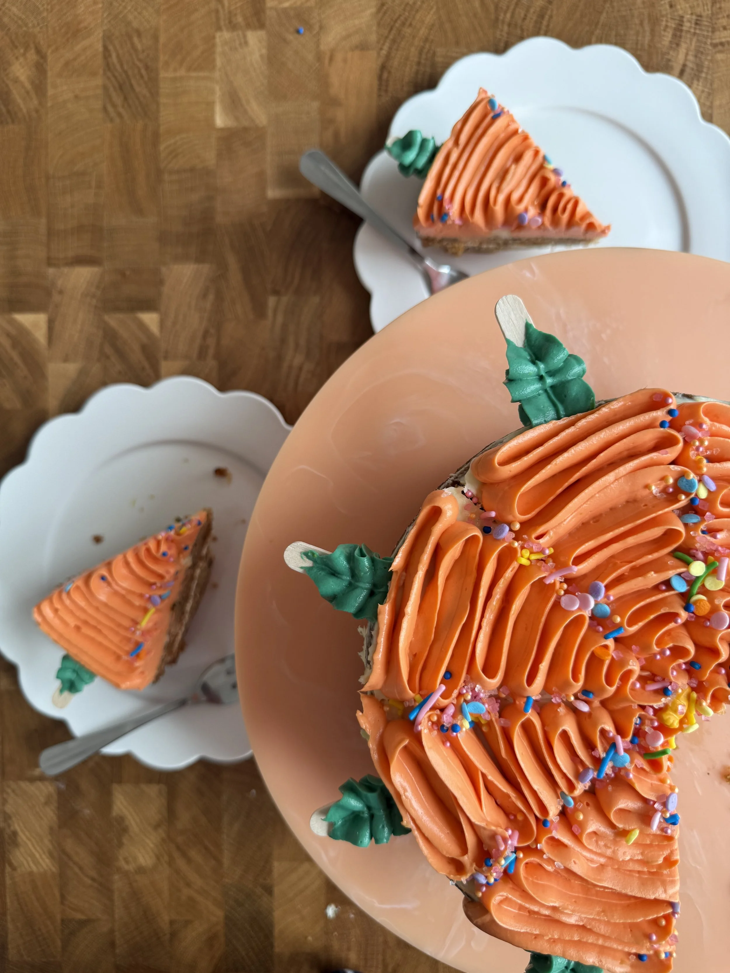 Fun Carrot Cake Decoration
