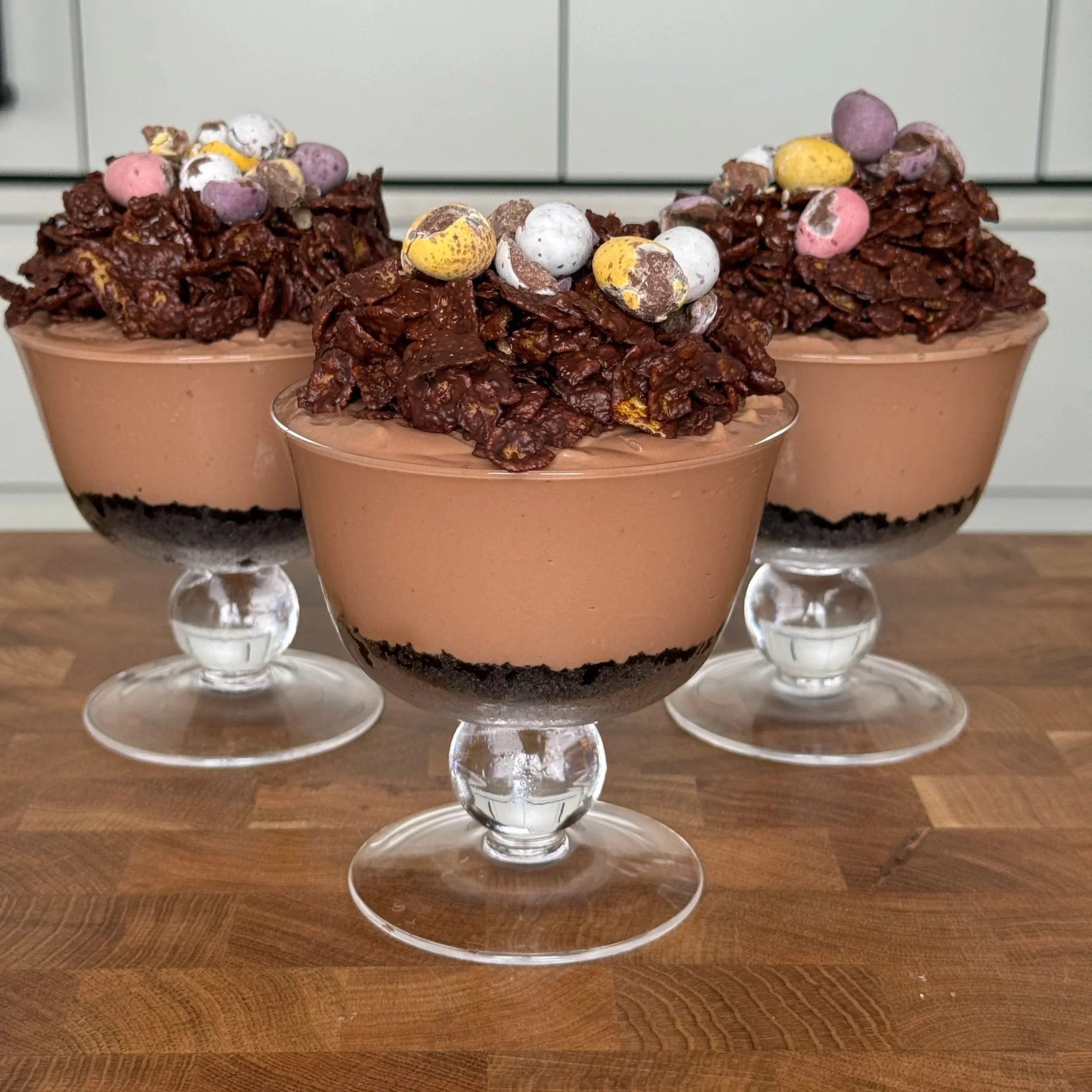 No-Bake Mini Egg Nest Cheesecakes