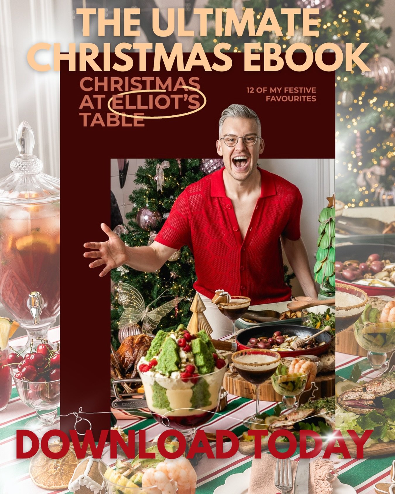 🎄✨ CHRISTMAS AT ELLIOT&rsquo;S TABLE. MY FIRST EVER EBOOK! ✨🎄
 &hellip;and for the first 12 days of Christmas&hellip; IT&rsquo;S FREE!
 After that it&rsquo;s just $12.99, so run, don&rsquo;t walk, grab your copy while it&rsquo;s free!

This little 