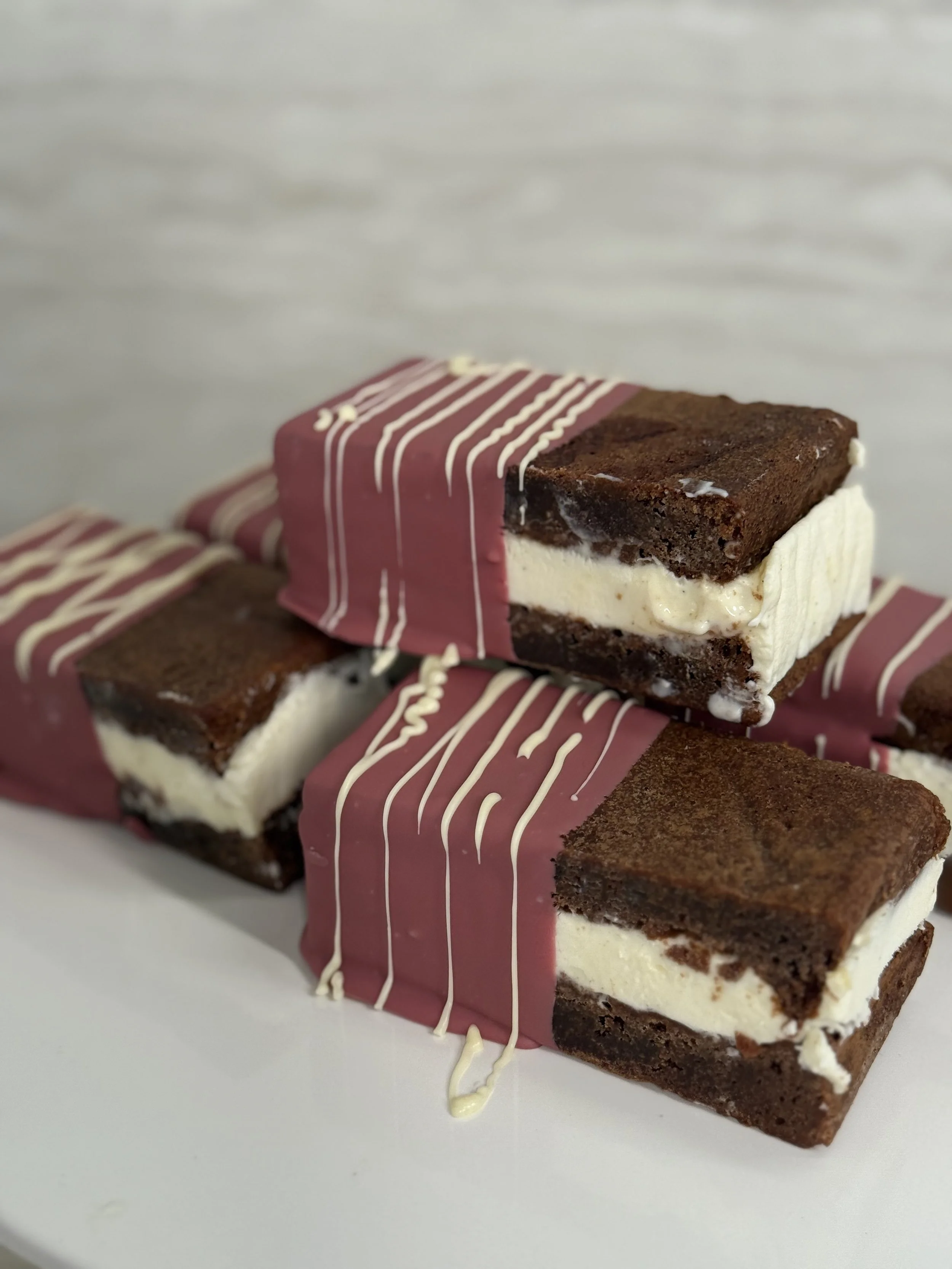 Chocolate Brownie Ice Cream Sandwiches