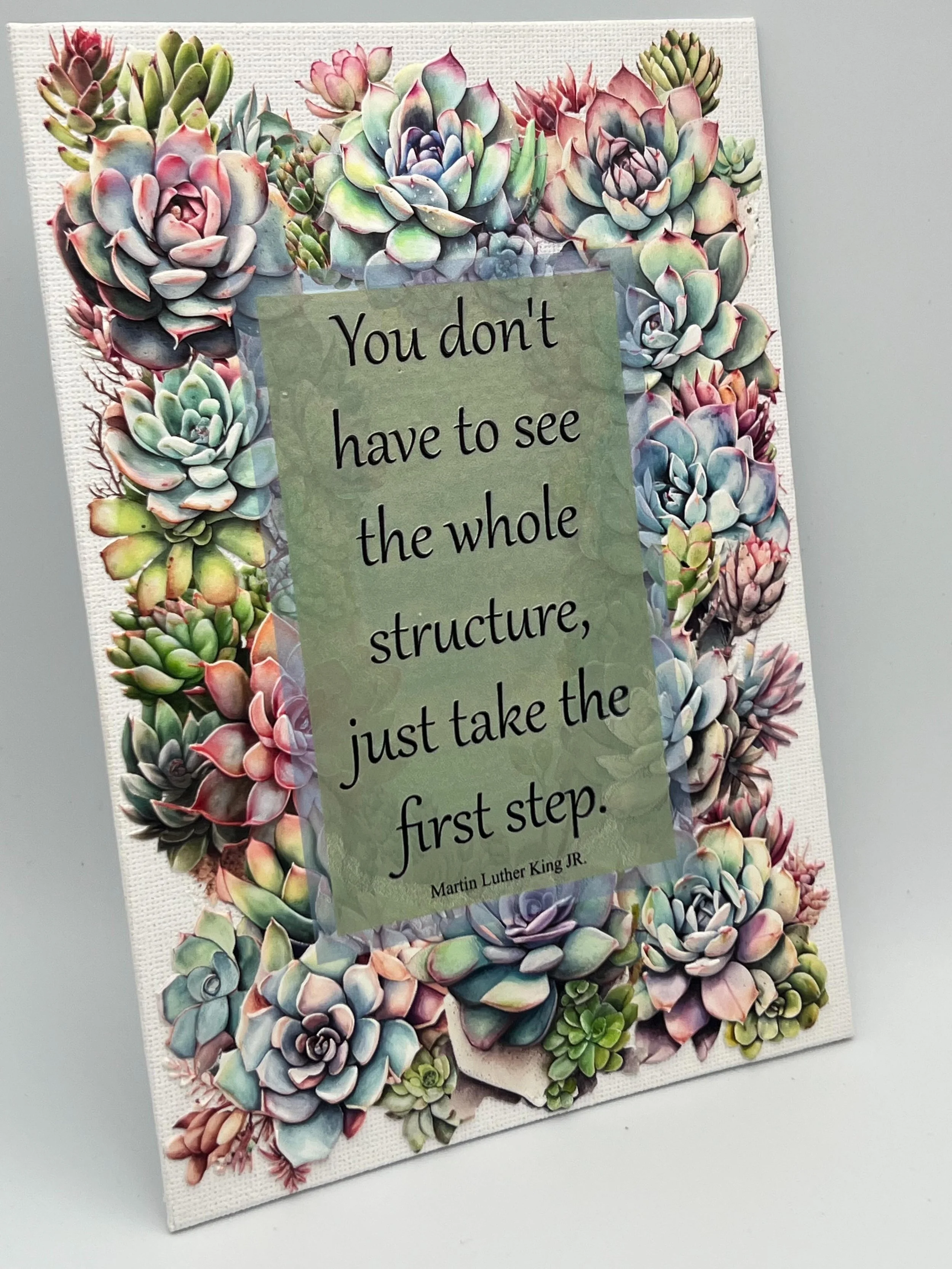 Playing with my @eufymake E1 texture printer today and printed this motivational canvas for my office. #makeitreal #eufymakee1 #motivationalquotes #officedecor