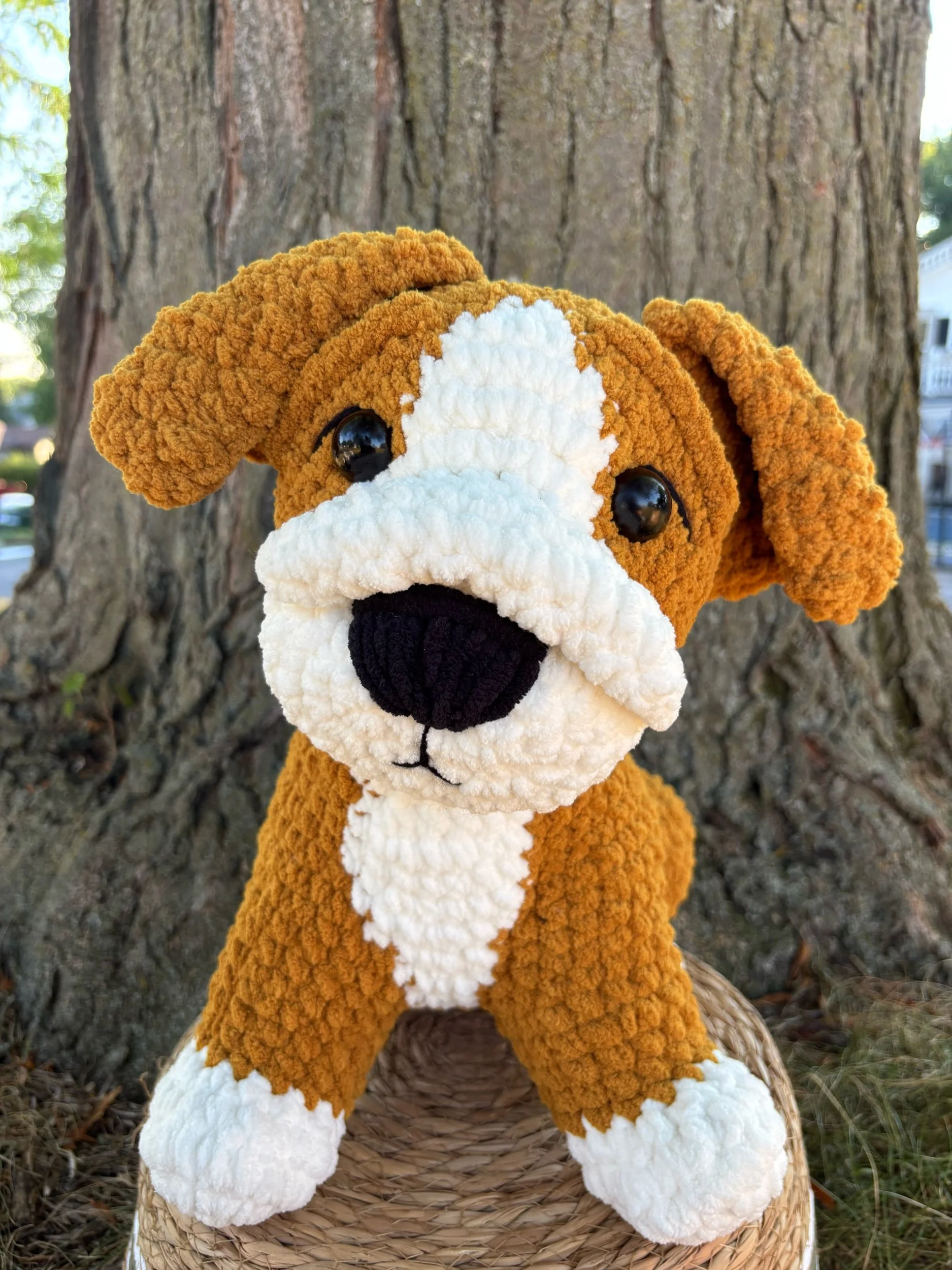Handmade Crochet Bulldog Plushie