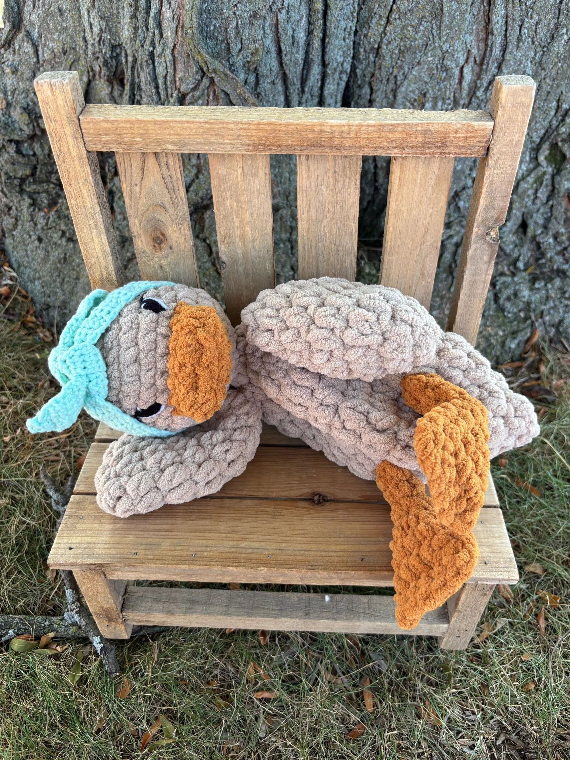 Handmade Crochet Duck Snuggler