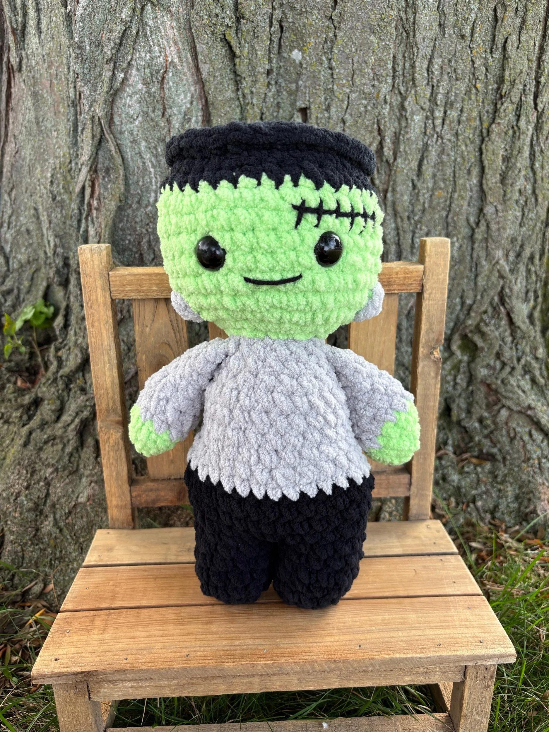 Handmade Crochet Frankenstein Monster Plushie