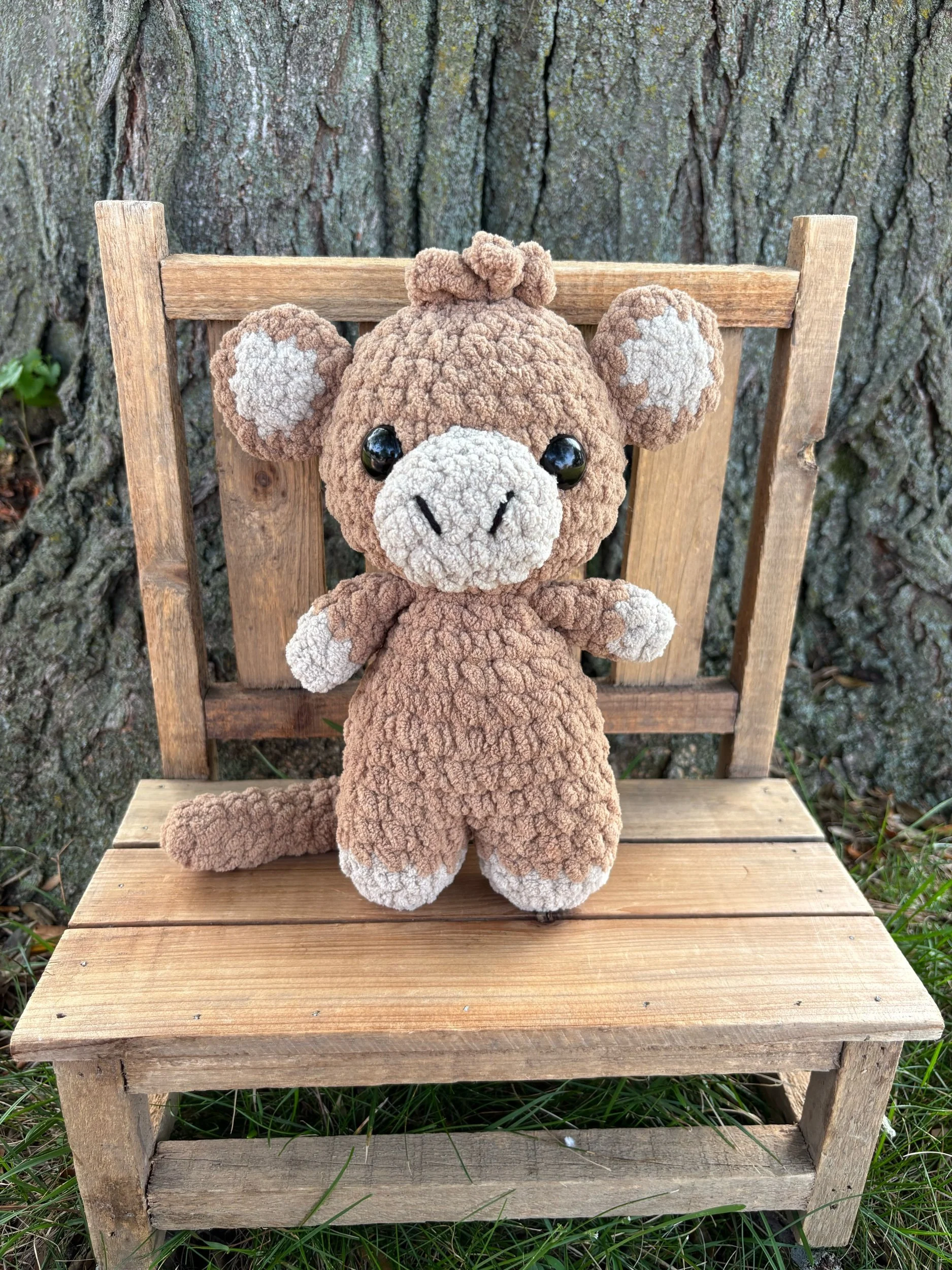 Handmade Crochet Monkey Plushie