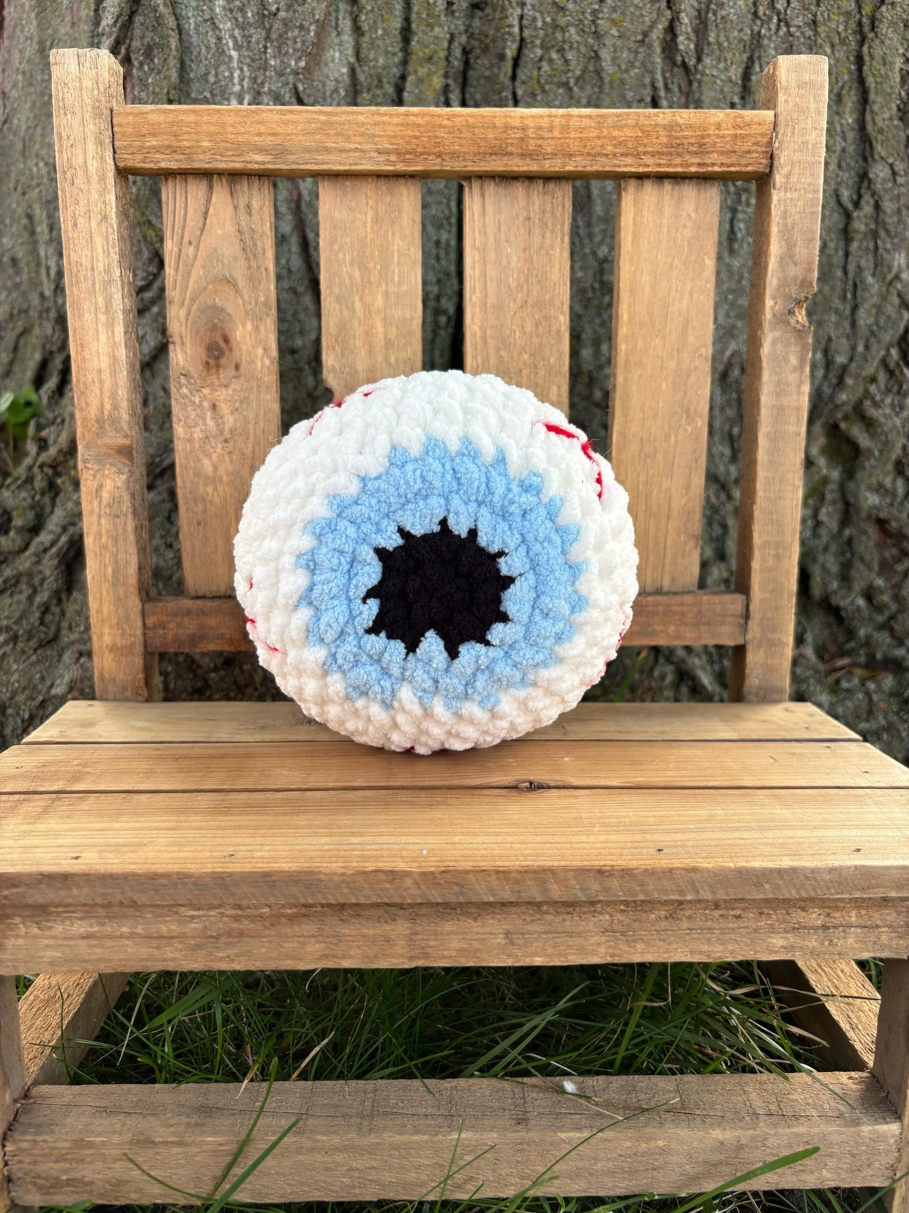 Handmade Crochet Eyeball Plushie