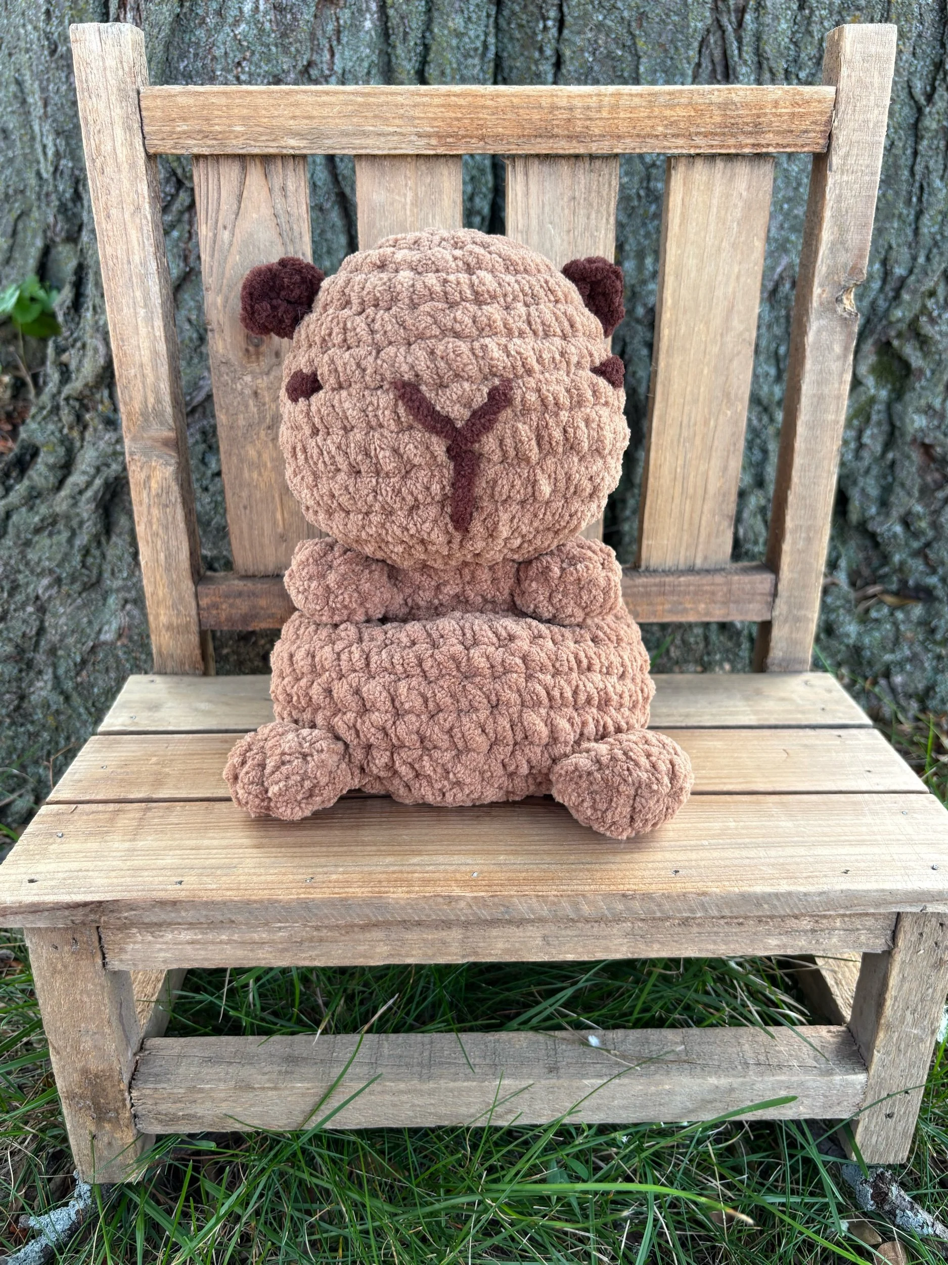 Handmade Crochet Weighted Capybara Plushie