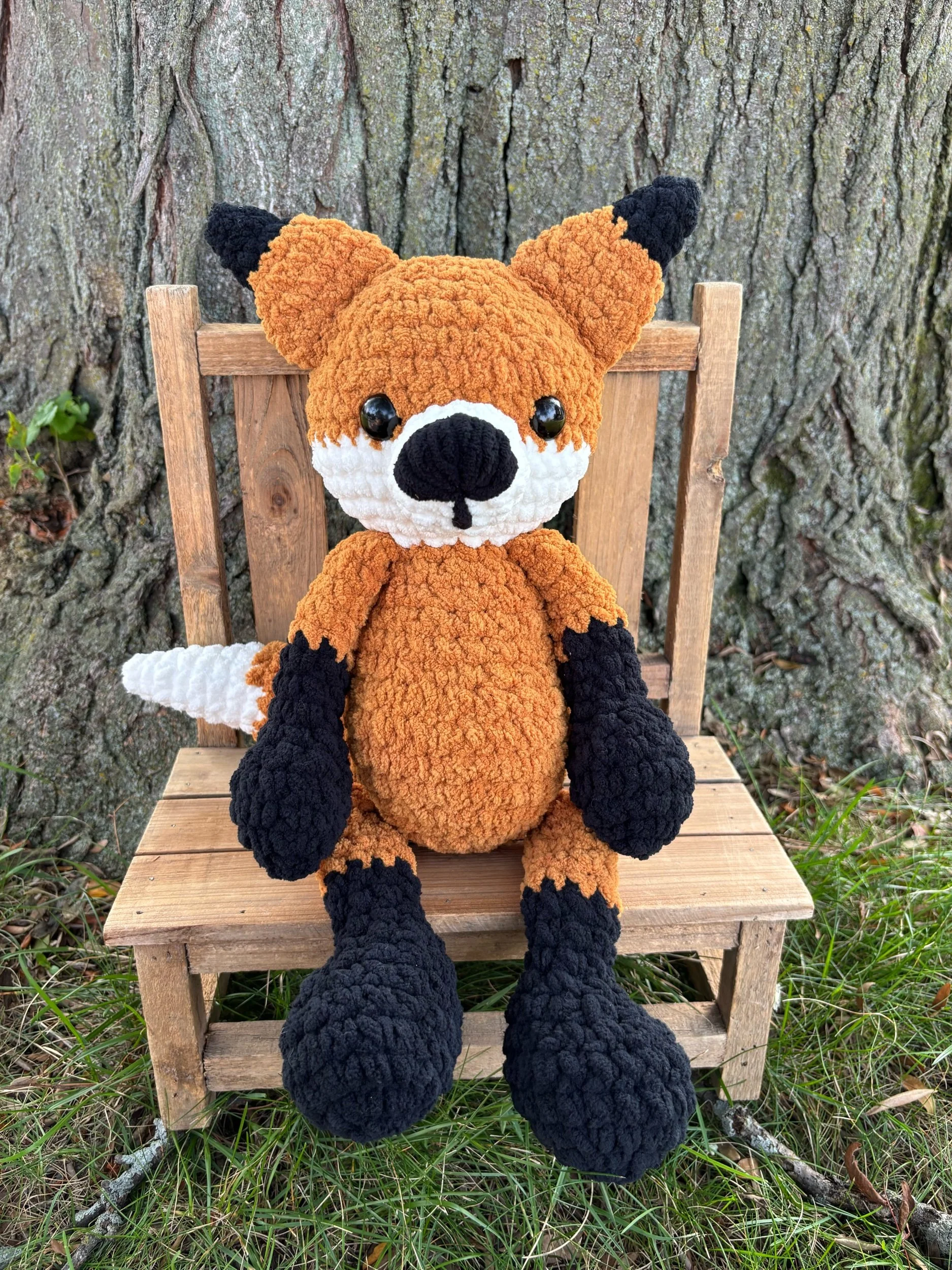 Handmade Crochet Fox Plushie