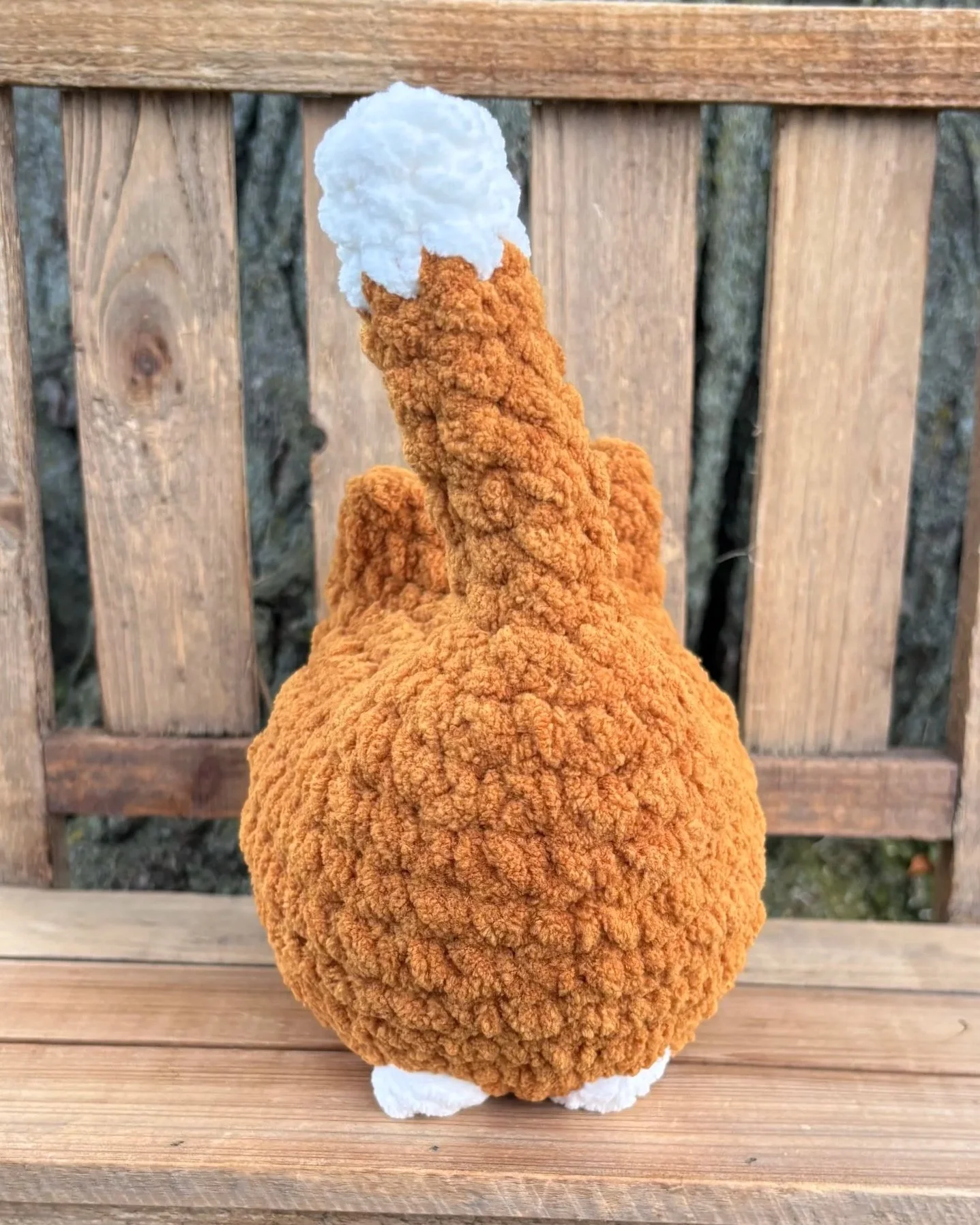 Handmade crochet orange tuxedo cat plushie
