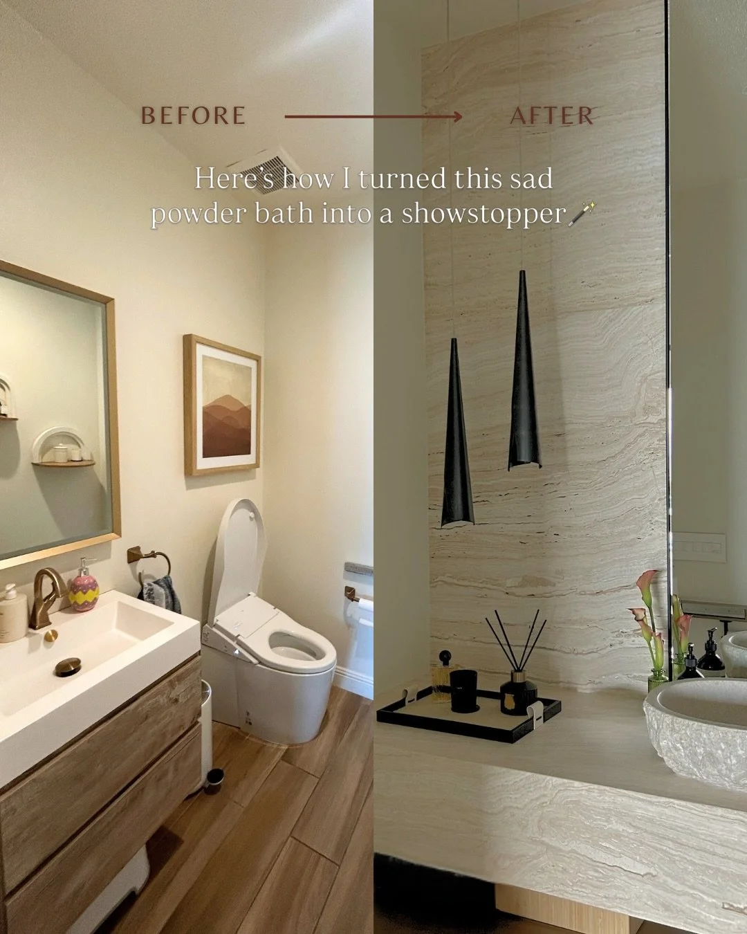 Result in the end👀 From vision to reality &rarr; a look behind the curtain of the Project Scenic powder bath✨

Every project whether big or small it&rsquo;s always the same process for me~ Creating a space this intentional takes more than just picki