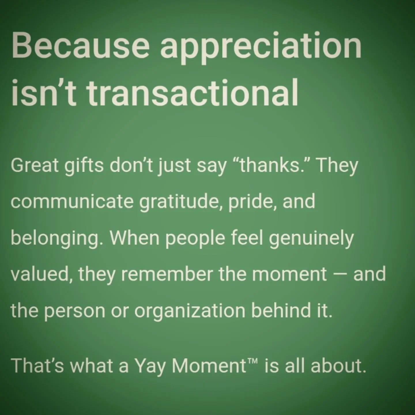 Hi, I&rsquo;m Desiree.

I&rsquo;m the founder and creative director behind Yay! Gifts and Cards. I believe appreciation is a relationship practice, not a checkbox &mdash; and that the smallest details often carry the most meaning.

Whether you need t