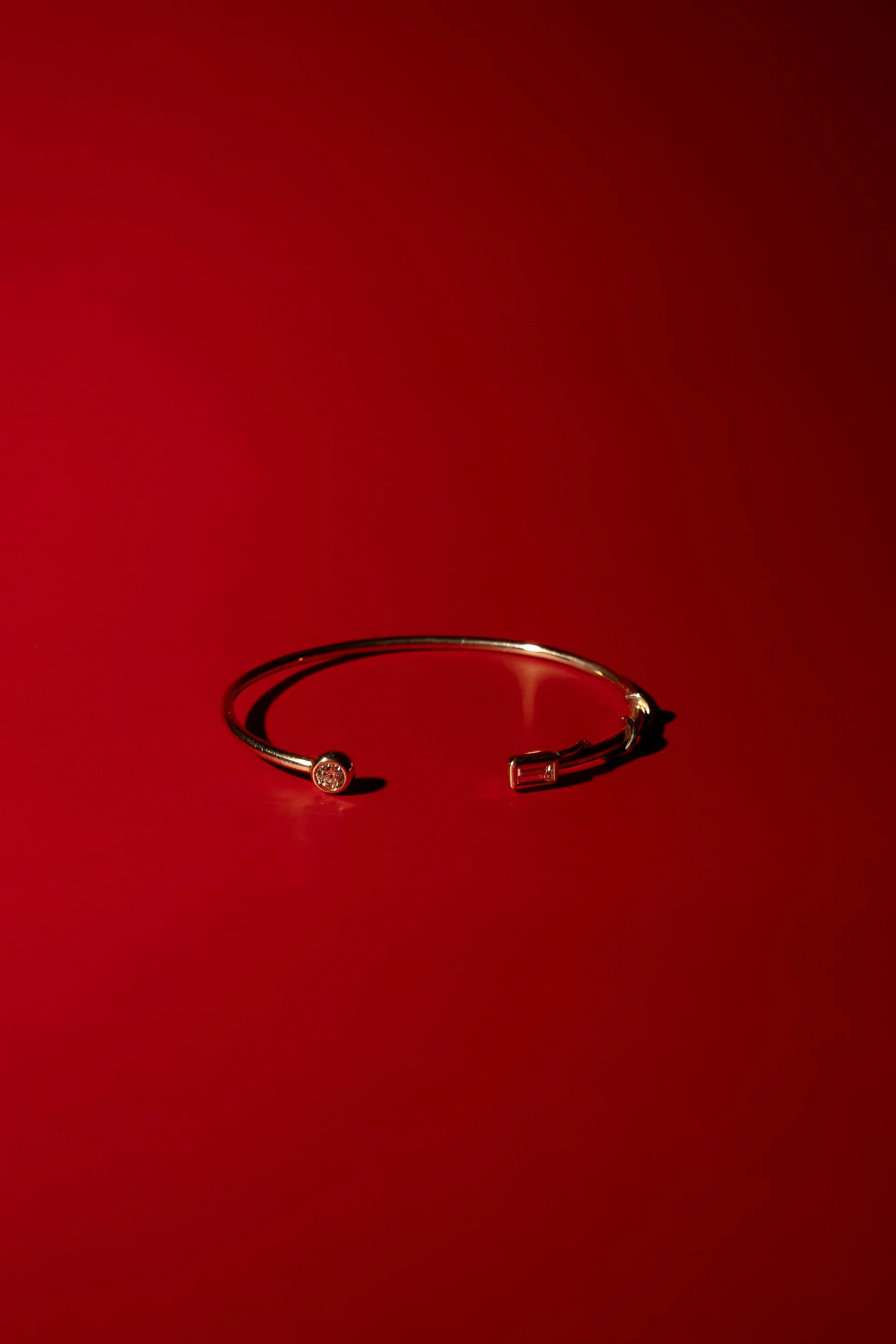 Baguette & Round Matchbox Cuff
