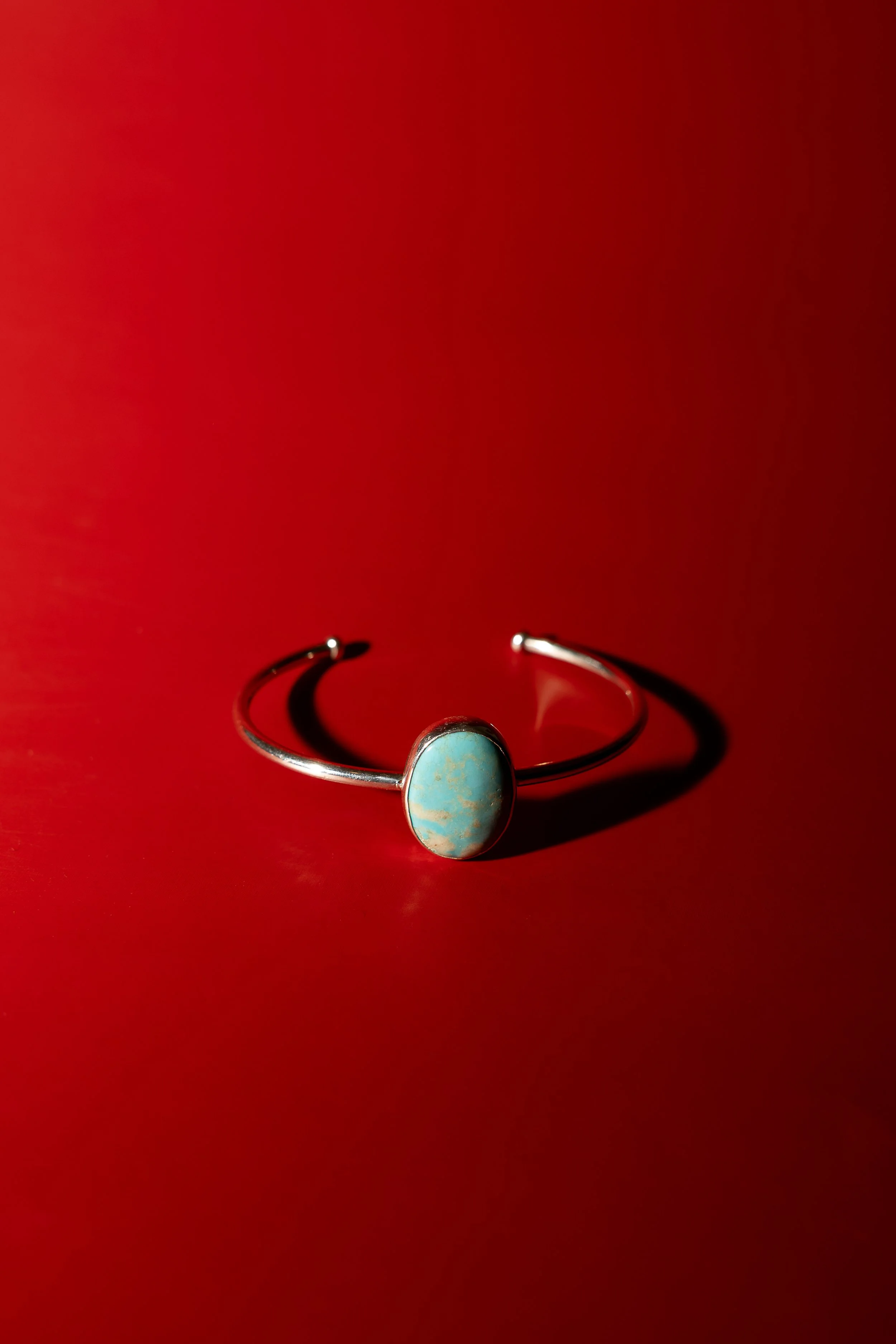 Turquoise & Silver Cuff