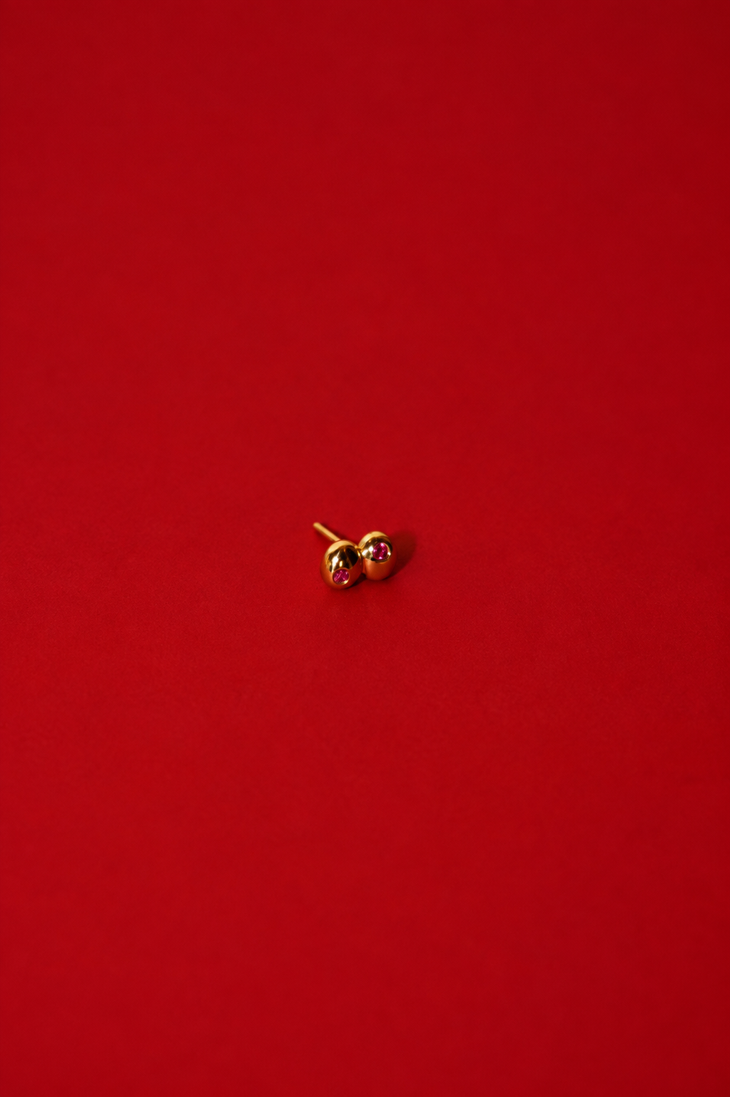 Double Olives Piercing Stud